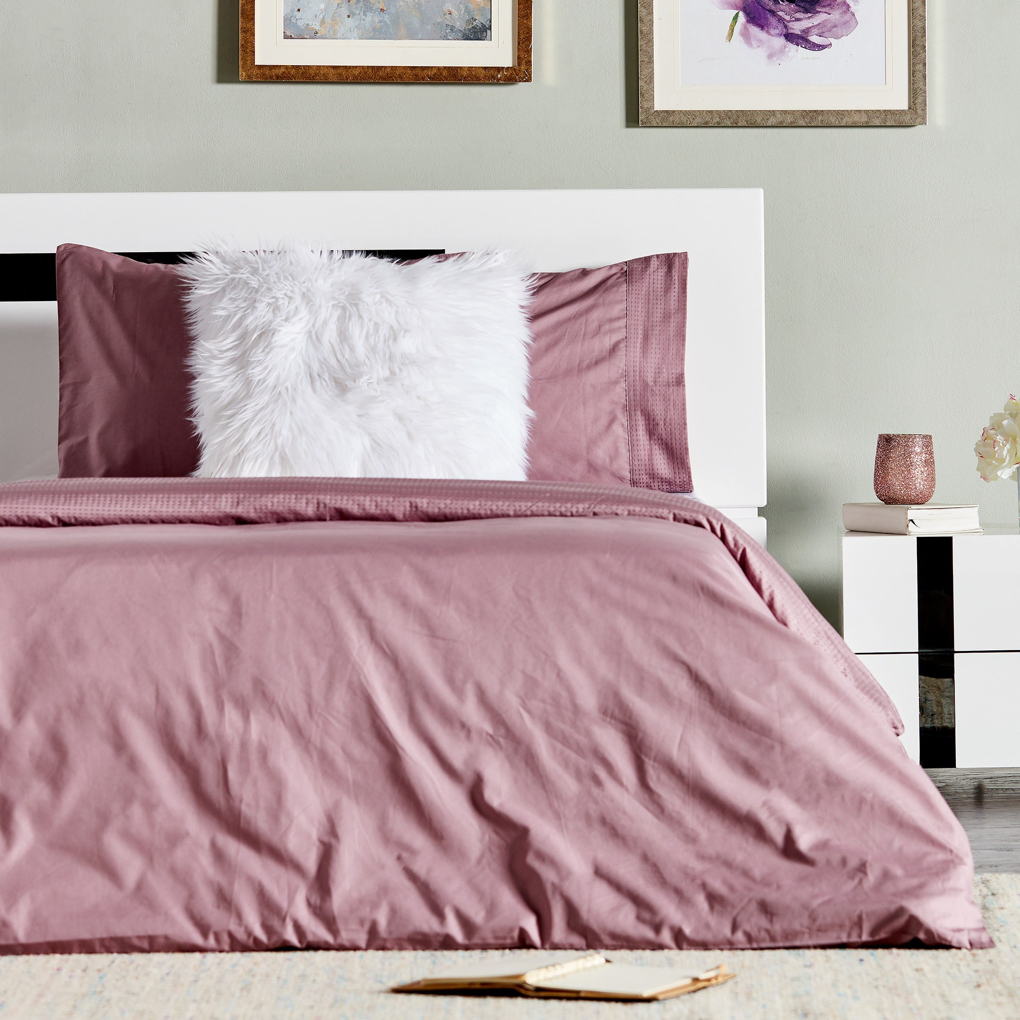 طقم غطاء لحاف فردي 3 قطع عدد خيوط 325 قطن بركال - إيترنيتي - 135x200 سم-household-bedding-duvetandcovers-duvetcovers-image-6