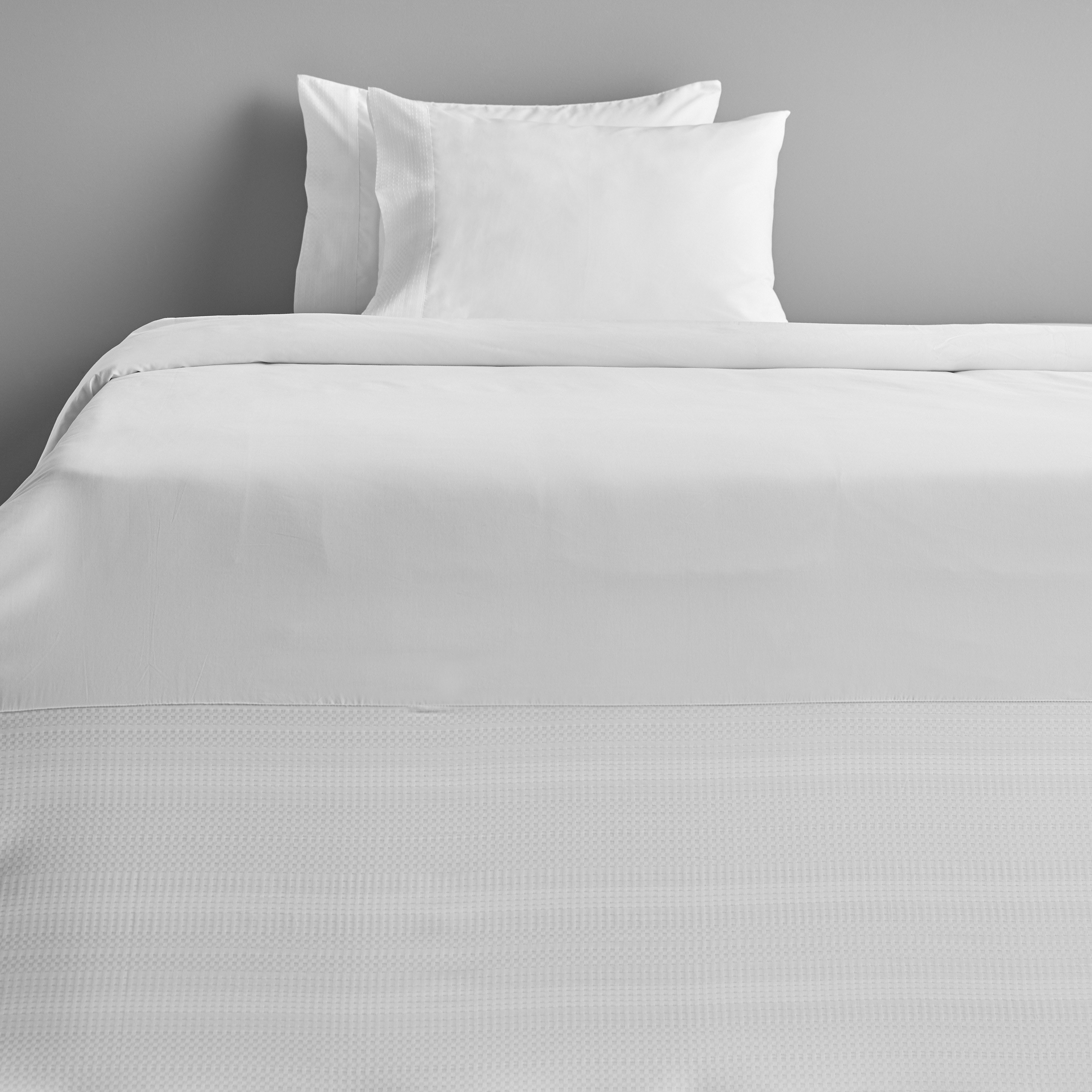 White linen deals king duvet cover