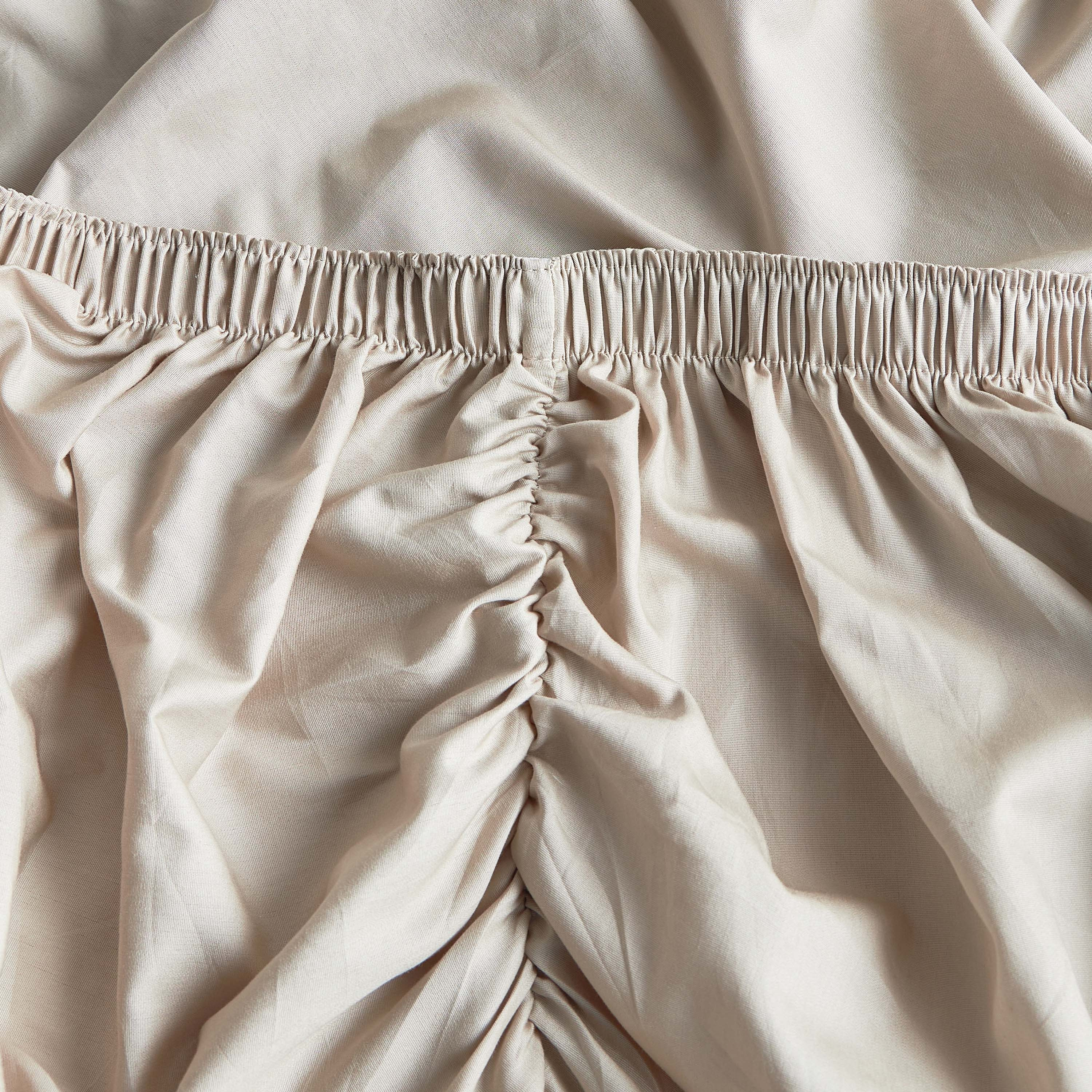 Eternity Cotton Percale 325 Thread Count Full Fitted Sheet - 120x200 cm-household-bedding-sheetsandpillowcases-fittedsheets-image-2