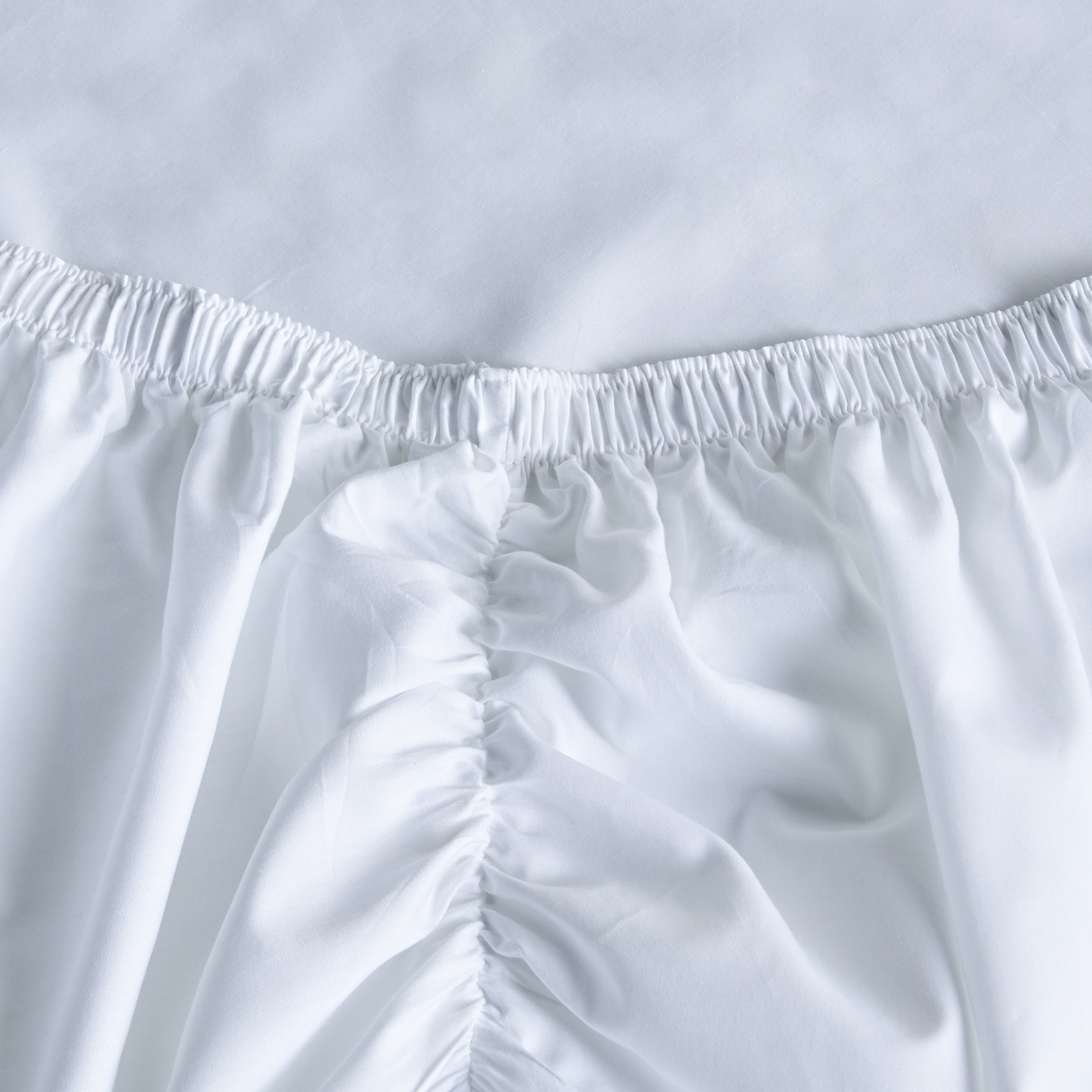 Eternity Cotton Percale 325 Thread Count Full Fitted Sheet - 120x200 cm-household-bedding-sheetsandpillowcases-fittedsheets-image-2