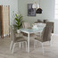طقم طاولة طعام بسطح زجاجي 4 مقاعد - كافيه-furniture-diningroom-diningsets-image-7