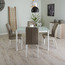 طقم طاولة طعام بسطح زجاجي 4 مقاعد - كافيه-furniture-diningroom-diningsets-image-5