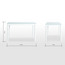 طقم طاولة طعام بسطح زجاجي 4 مقاعد - كافيه-furniture-diningroom-diningsets-image-2