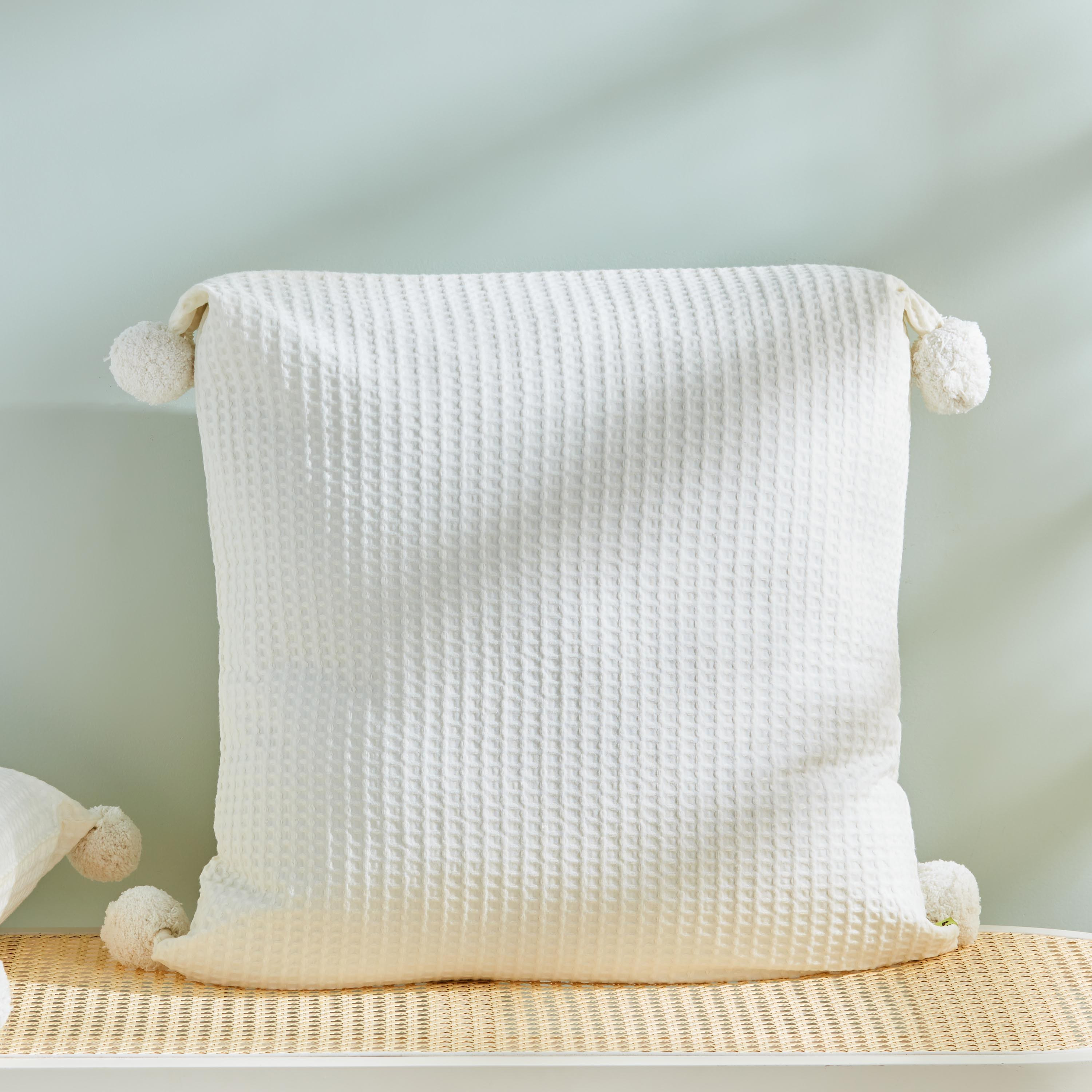 Pompom Cushion Cover - 65x65 cm-household-cushionsandthrows-cushioncovers-image-1