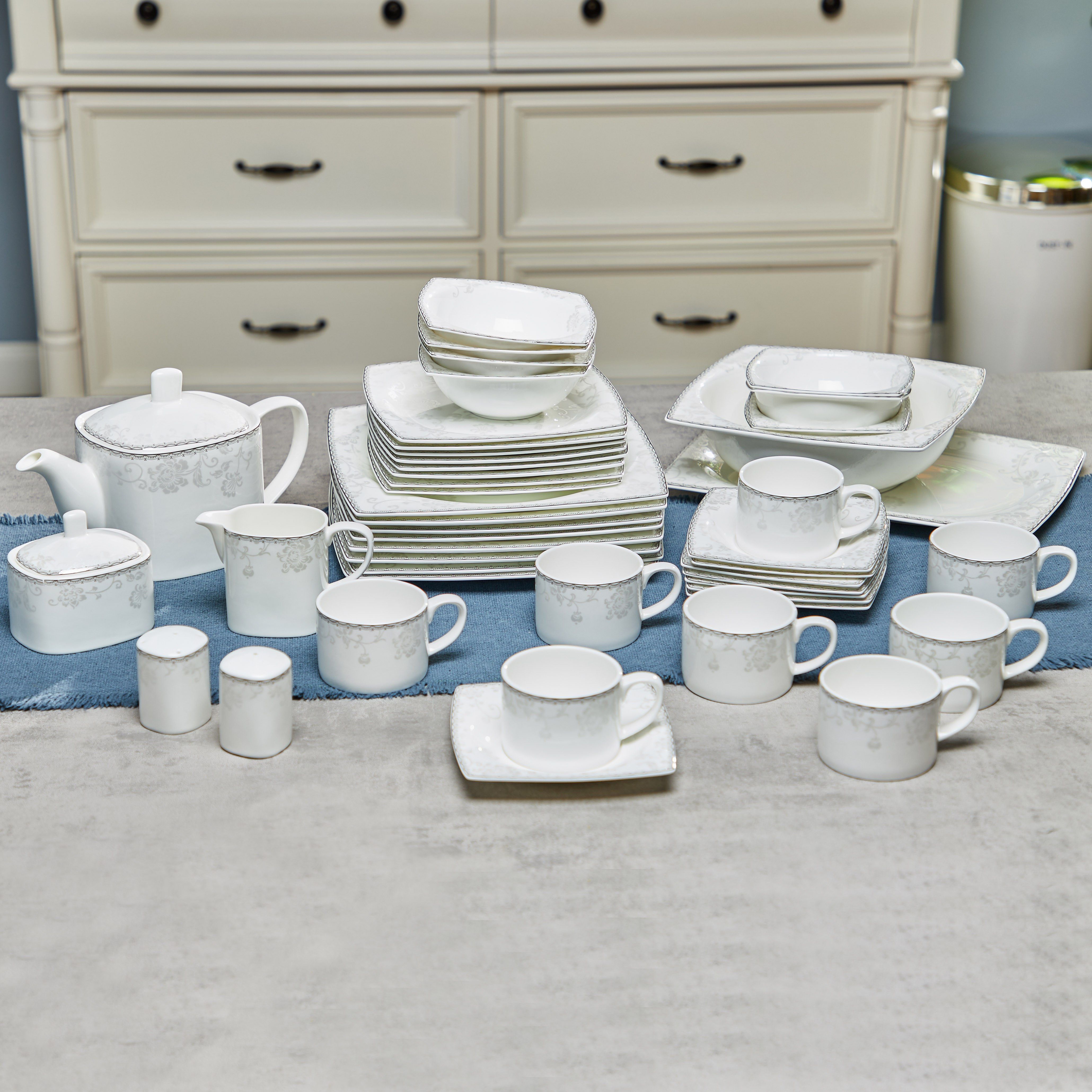 Gabiano 47-Piece Bone China Dinner Set - Serve 8-household-dining-dinnerware-dinnersets-image-1