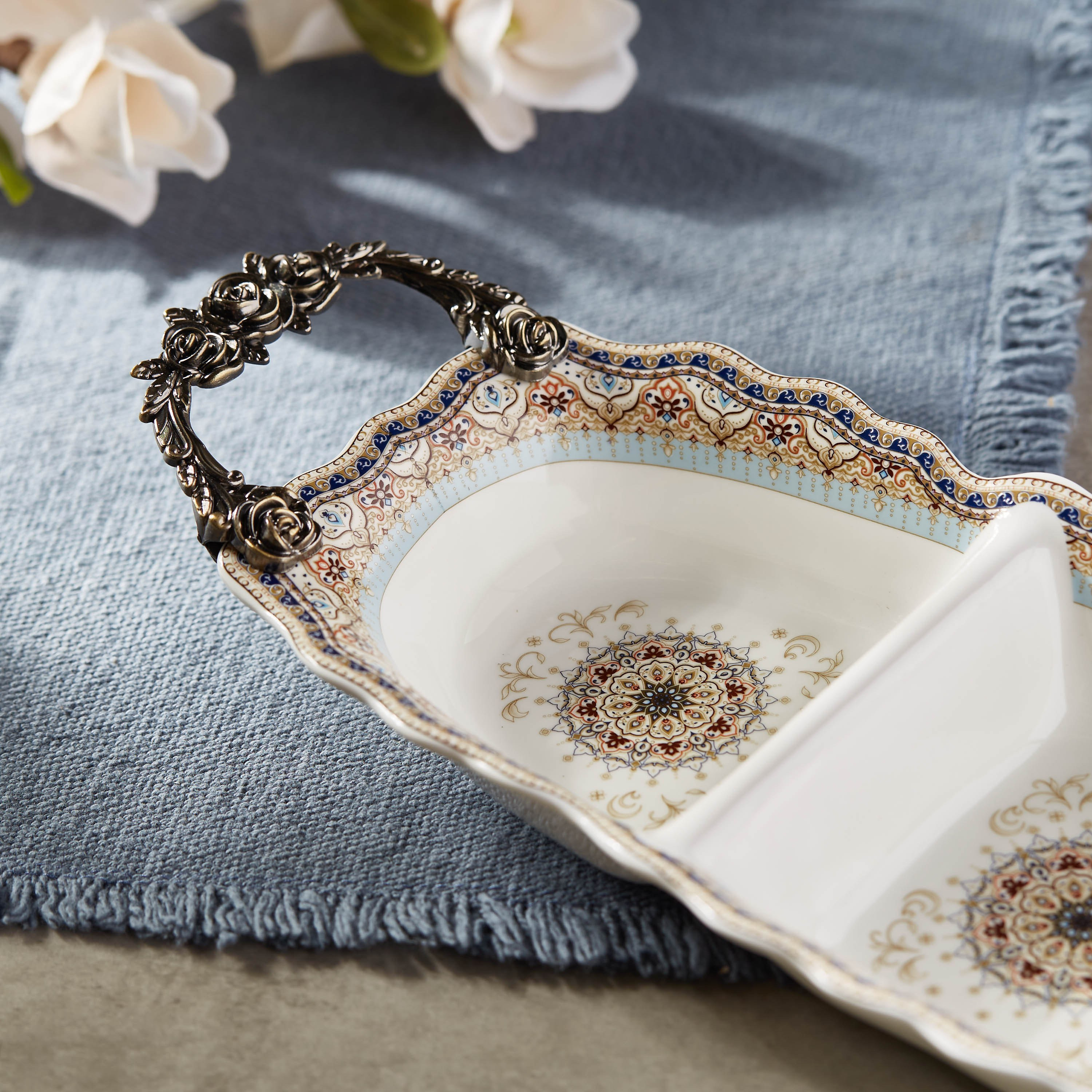Danietta Partition Serving Platter - 45x14 cm-household-dining-serveware-chipsanddip-image-3