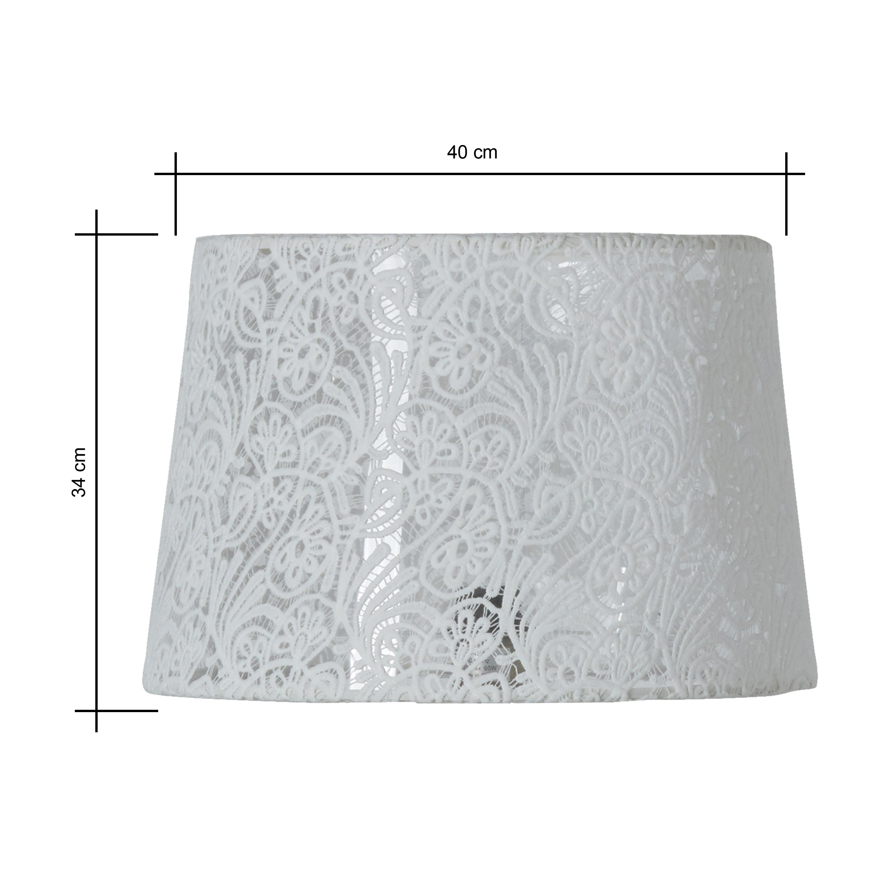 White hot sale lace lampshade