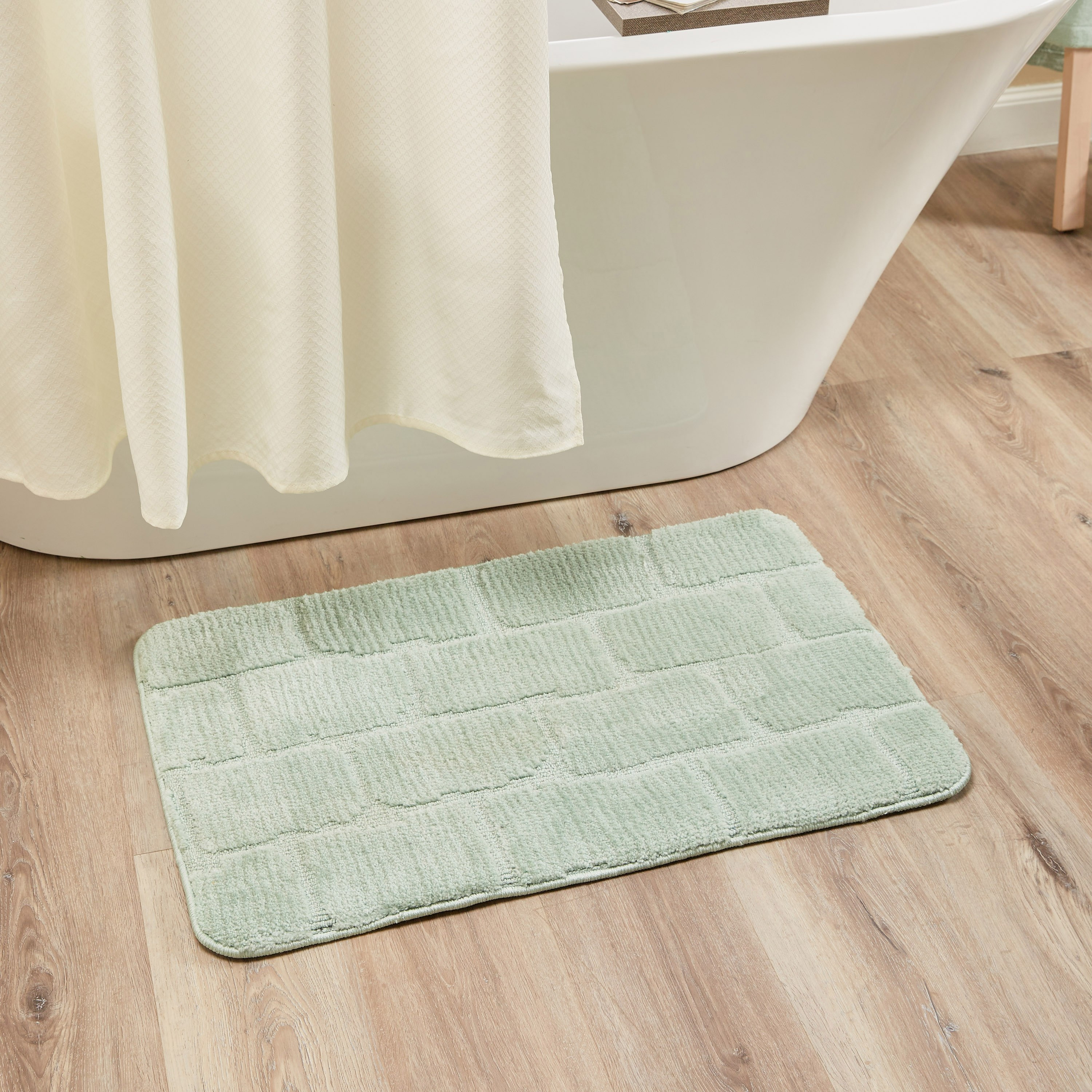 Bricks Memory Foam 2-Piece Bath Mat and Contour Set - 50x80 cm-household-bathandlaundry-bathlinen-bathmatsandtubmats-image-2