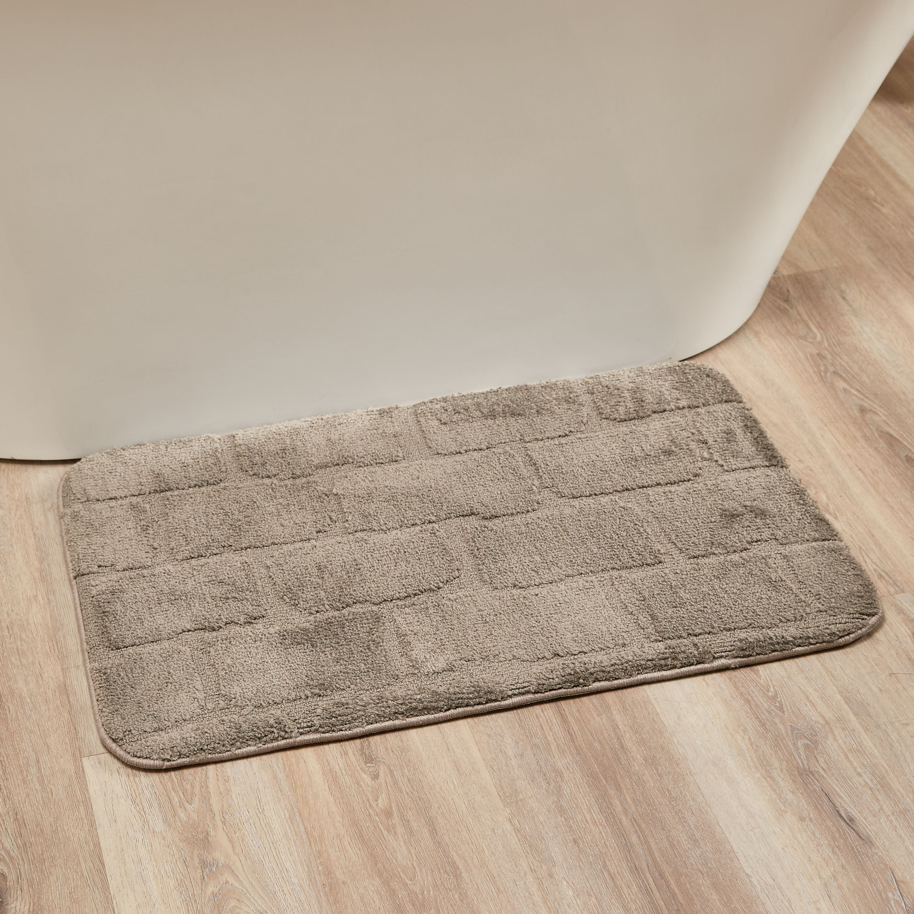 Bricks Memory Foam 2-Piece Bath Mat and Contour Set - 50x80 cm-household-bathandlaundry-bathlinen-bathmatsandtubmats-image-2