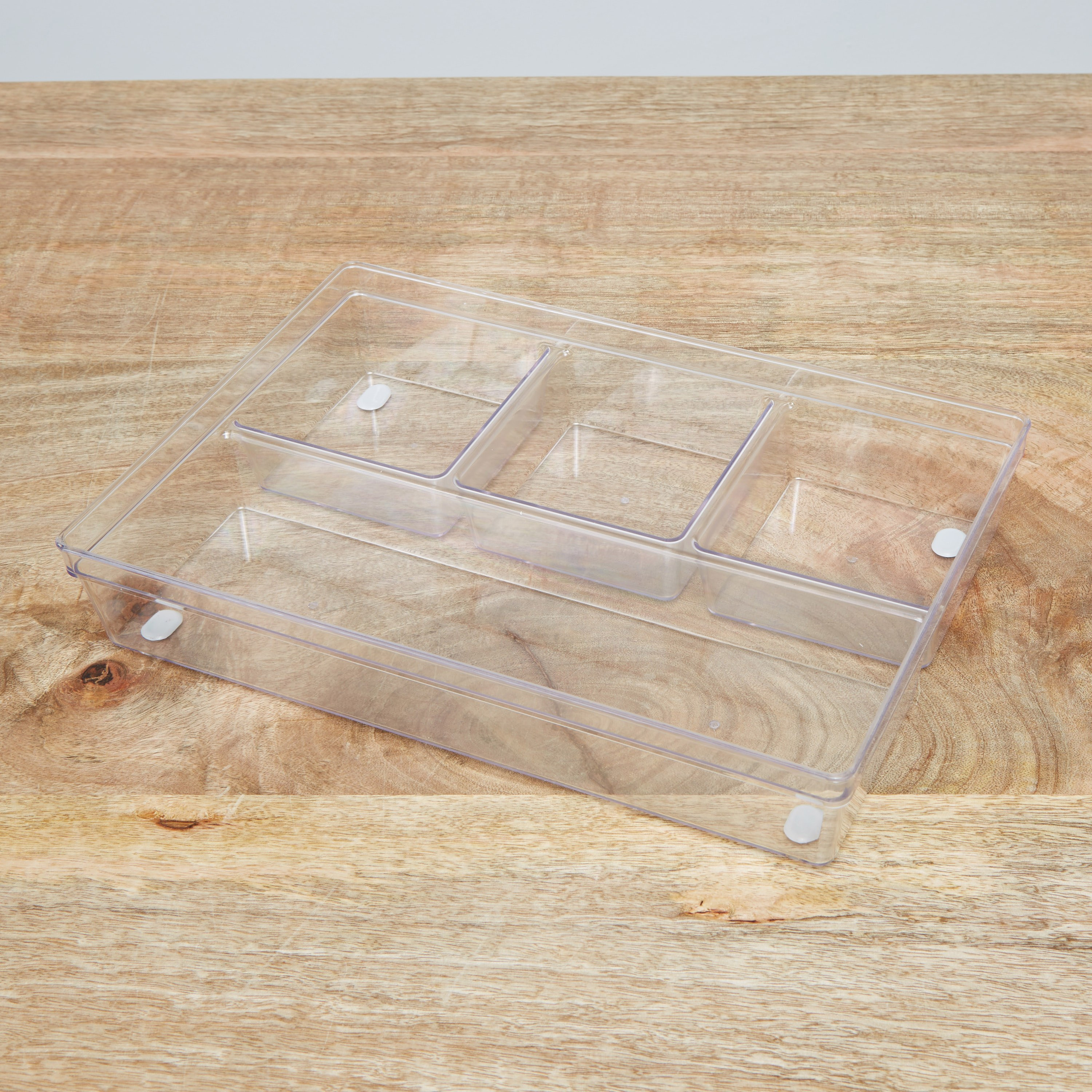 Fancy 4-sections Organiser - 6x33x23 cms-household-storage-storagesolutions-drawerorganizing-image-1