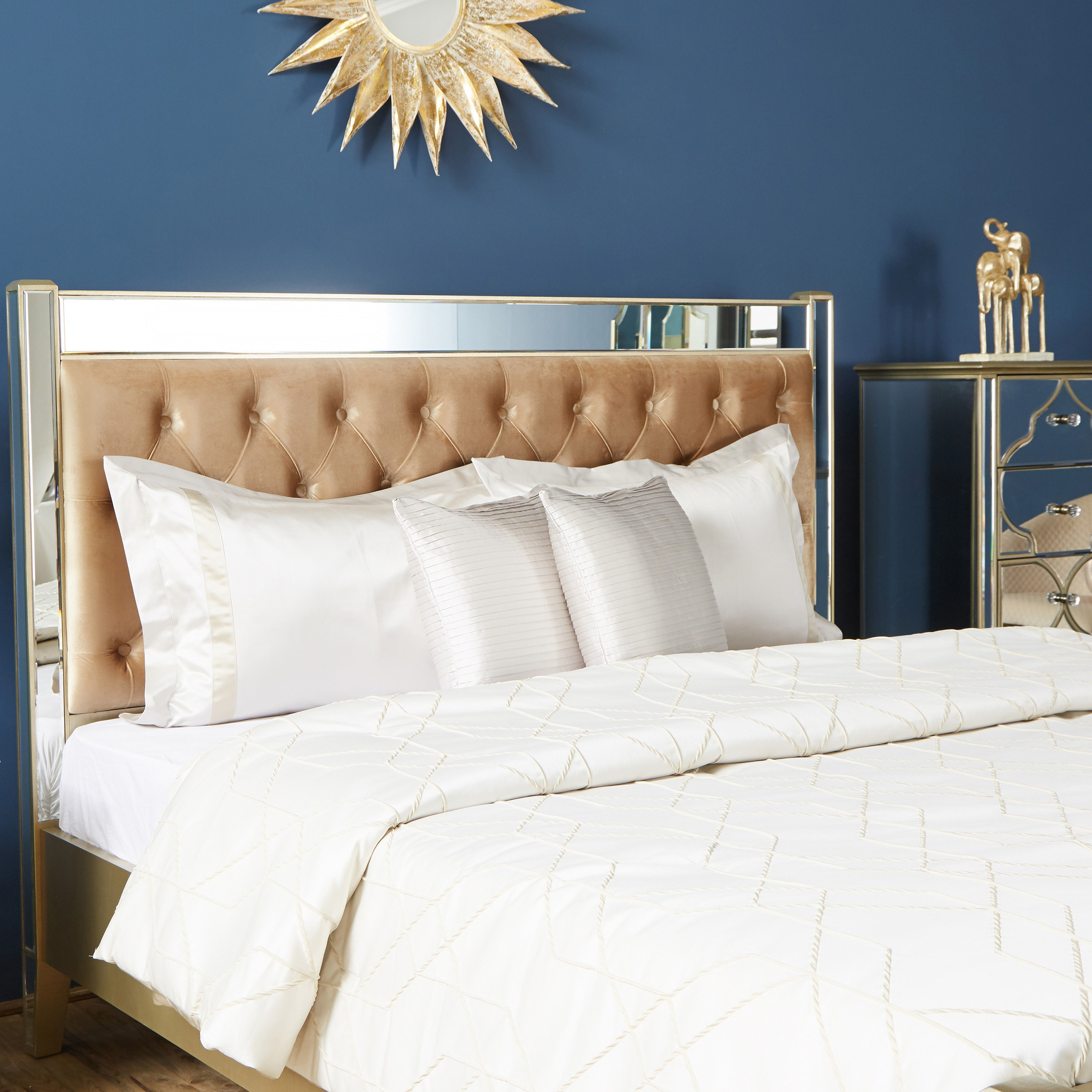 GenX Cotton Jacquard 5-Piece Super King Comforter Set - 250x260 cm-household-bedding-comfortersandbedspreads-comforters-image-1