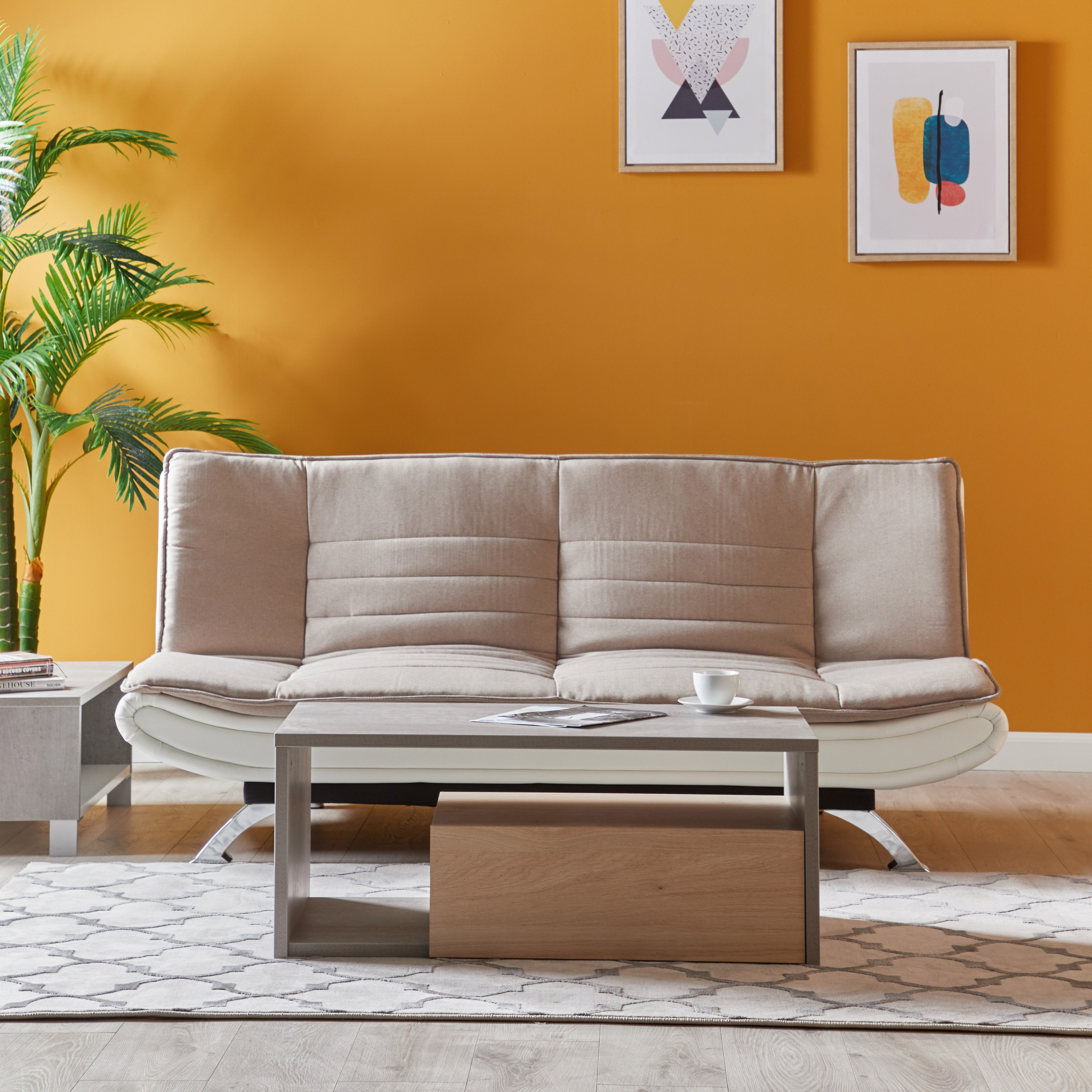 Shop Faith 3Seater Fabric Sofa Bed Online Home centre UAE