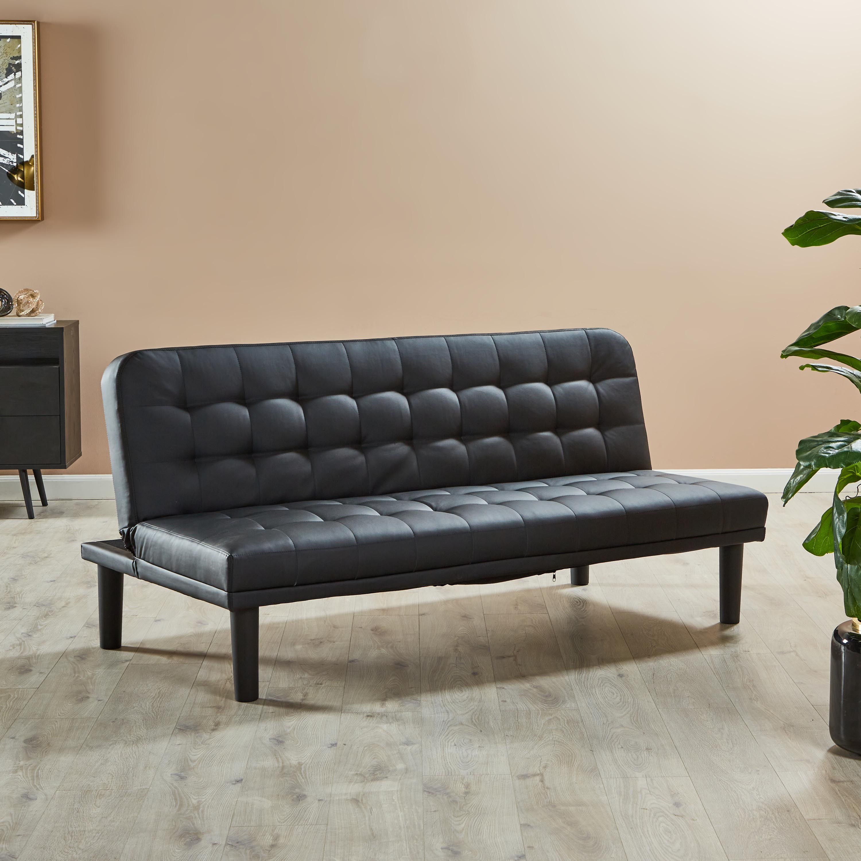 Small leather outlet sofa bed