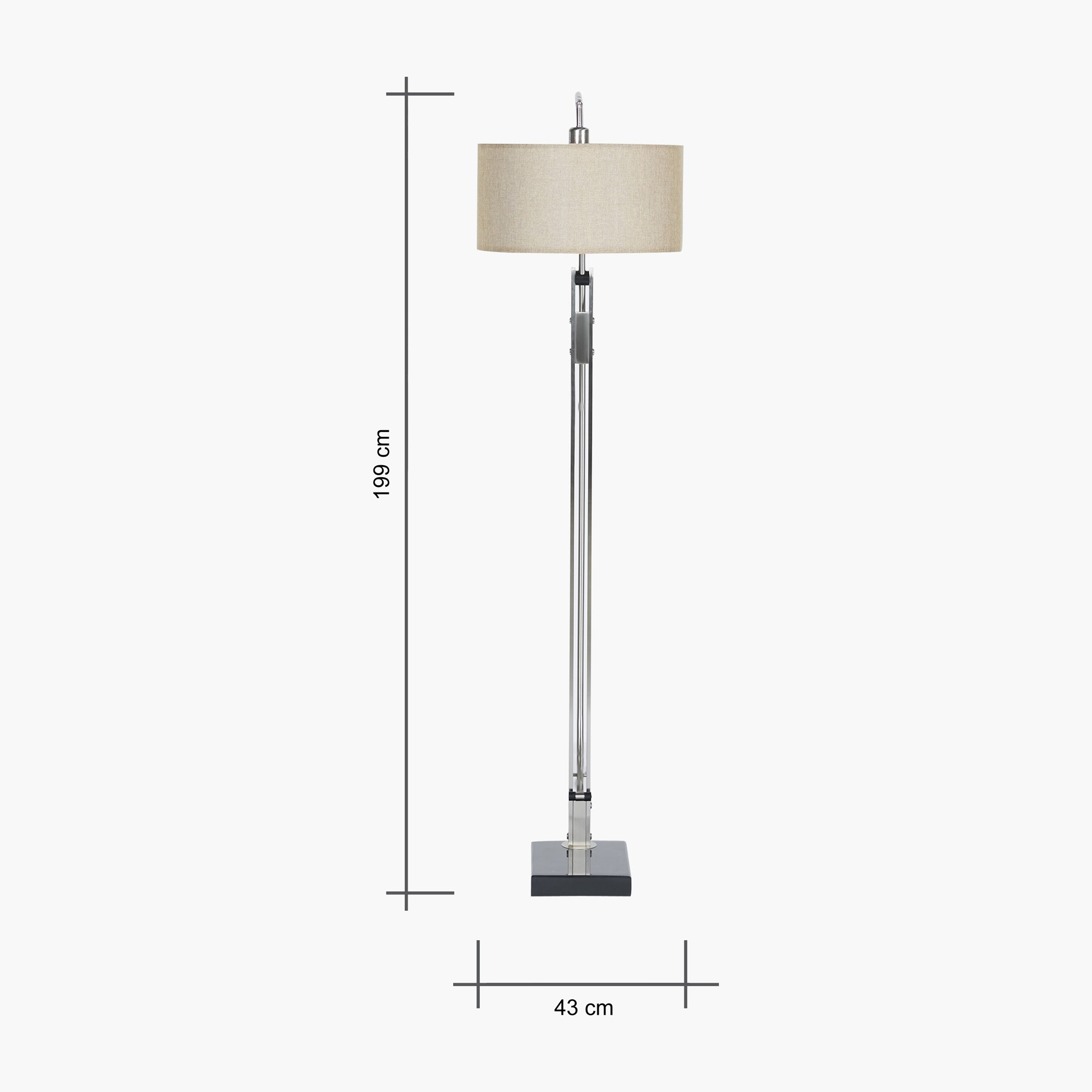 Shihab Metal Arc Floor Lamp - 199 cm-household-lighting-floorlamps-image-7