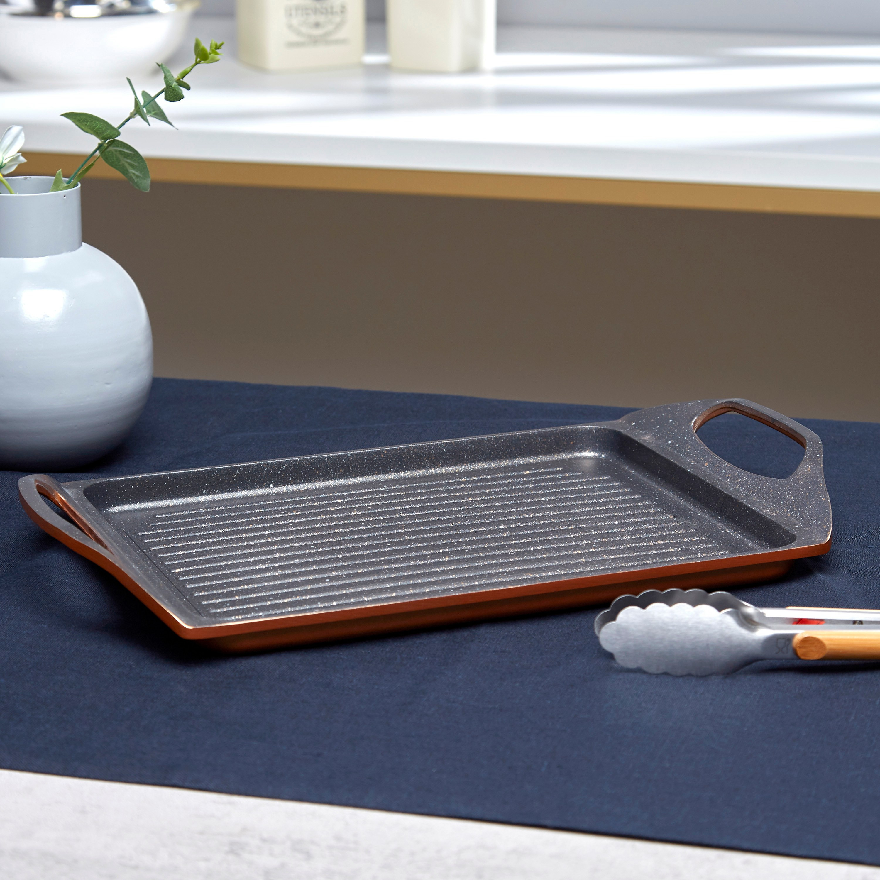 Shop Infinity Chef Rectangular Grill Plate | Homecentre Oman