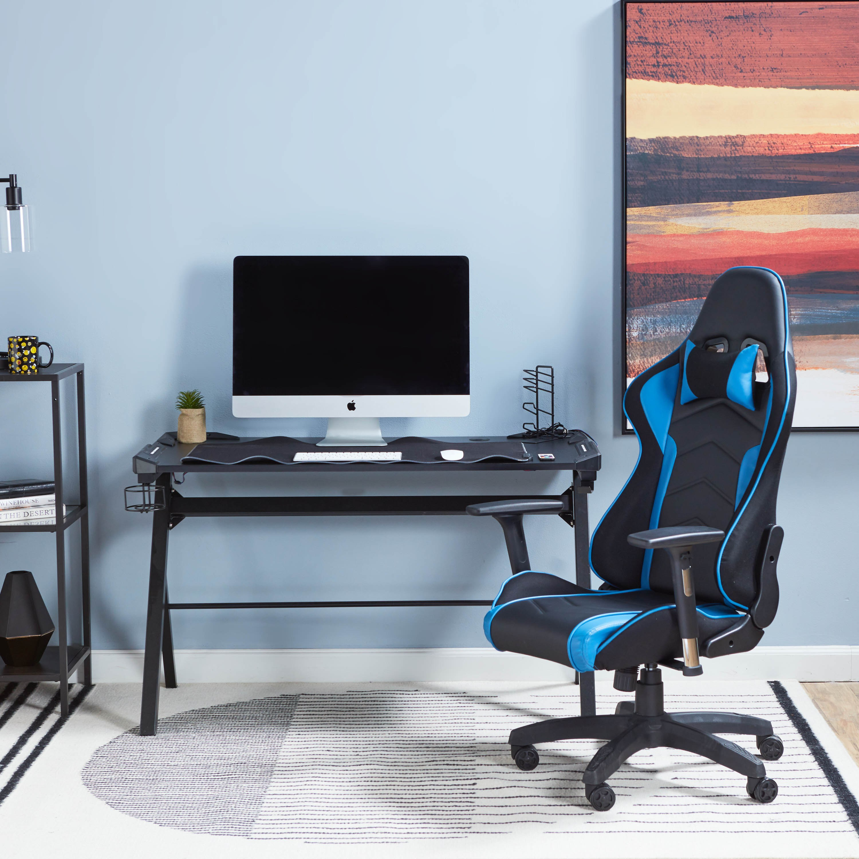 Blue deals computer chairs