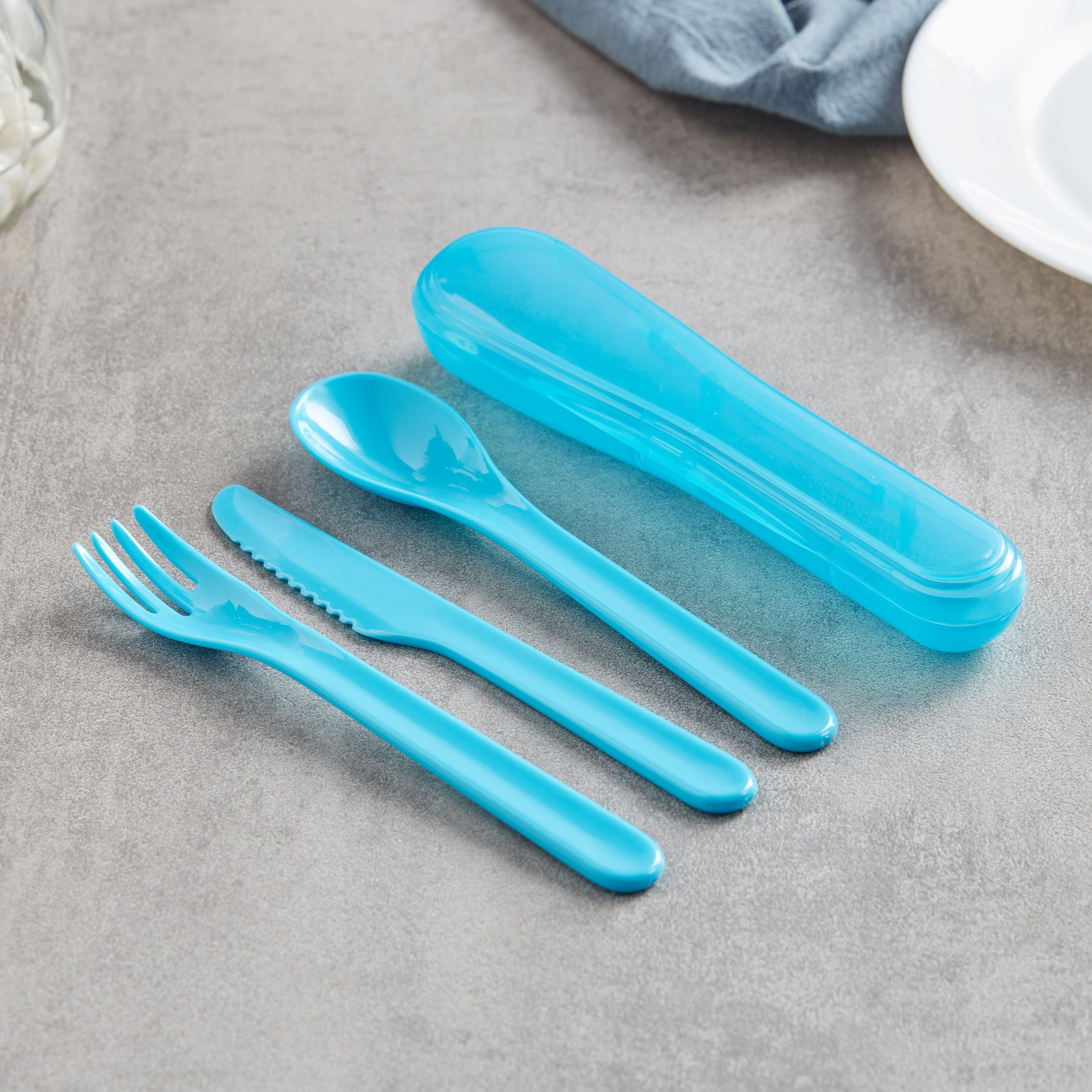 Cassey 3-Piece Cutlery Set with Holder-babyandkids-eatanddrink-cutlery-image-1
