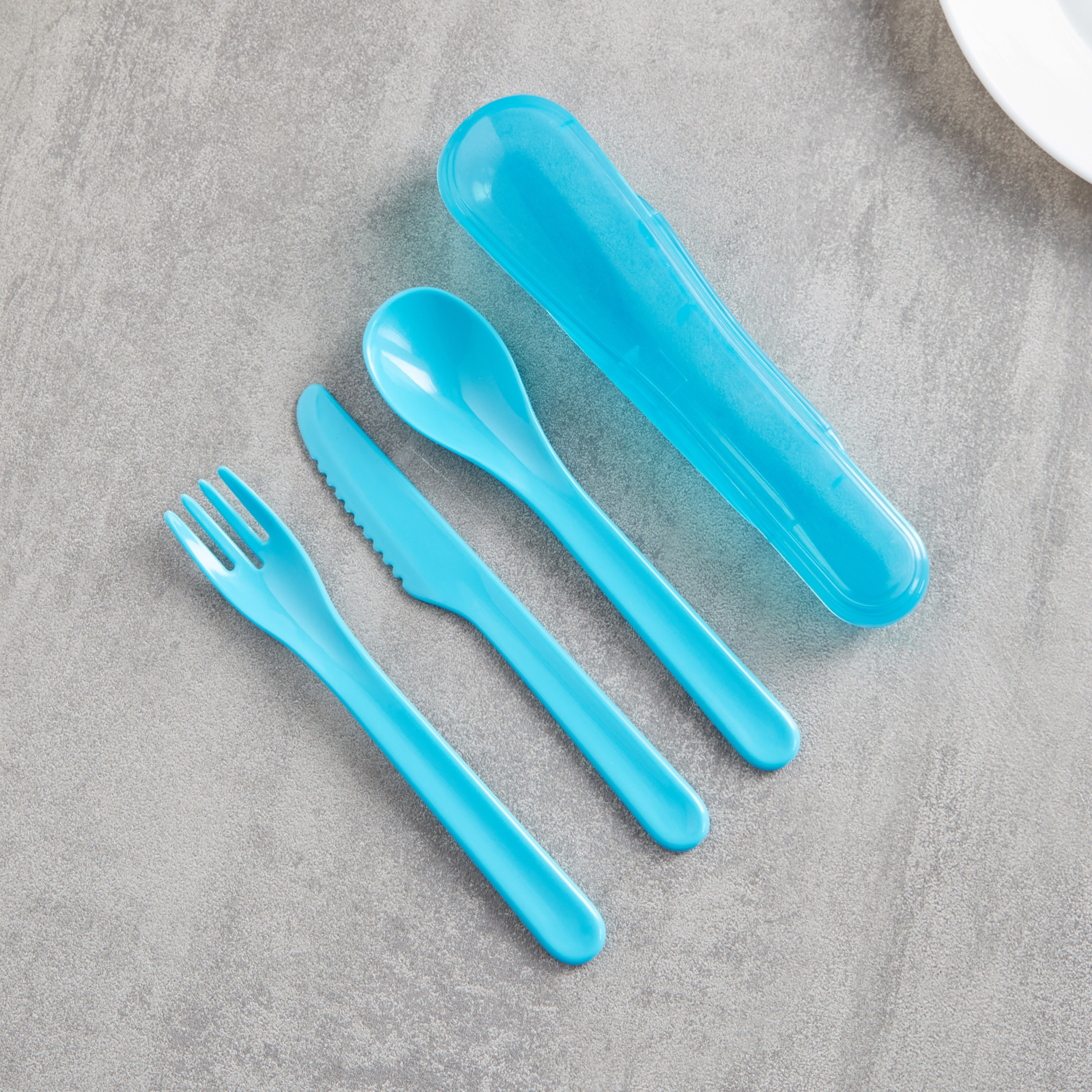 Cassey 3-Piece Cutlery Set with Holder-babyandkids-eatanddrink-cutlery-image-2