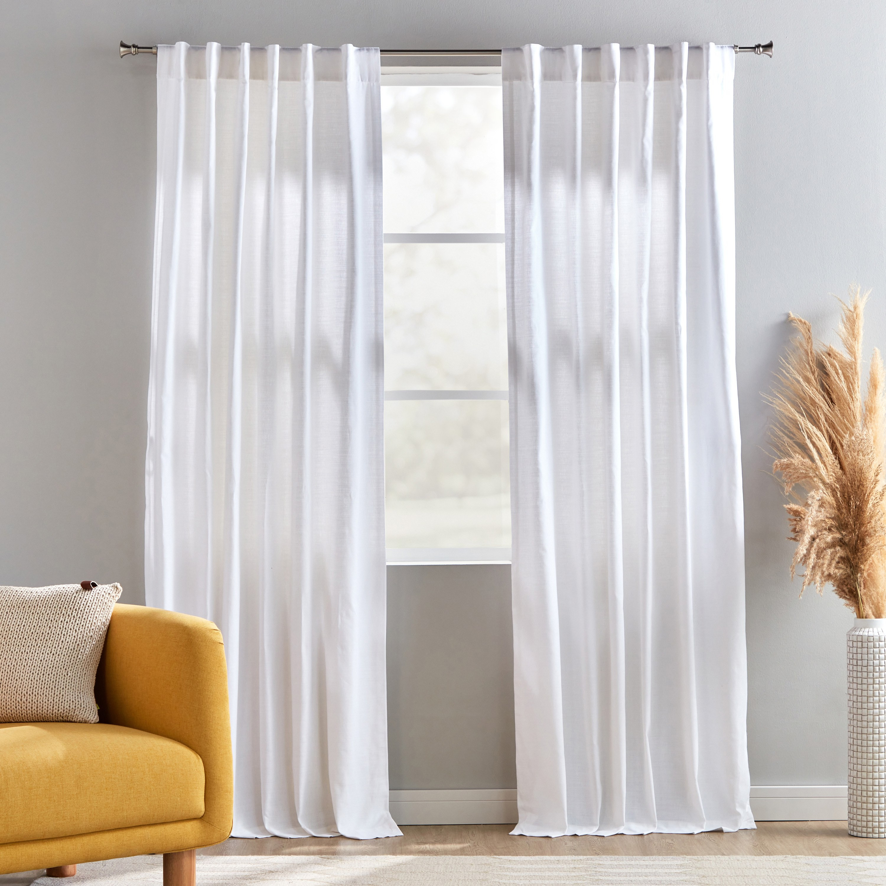 Lola 2-Piece Slub Curtain Set - 137x240 cm