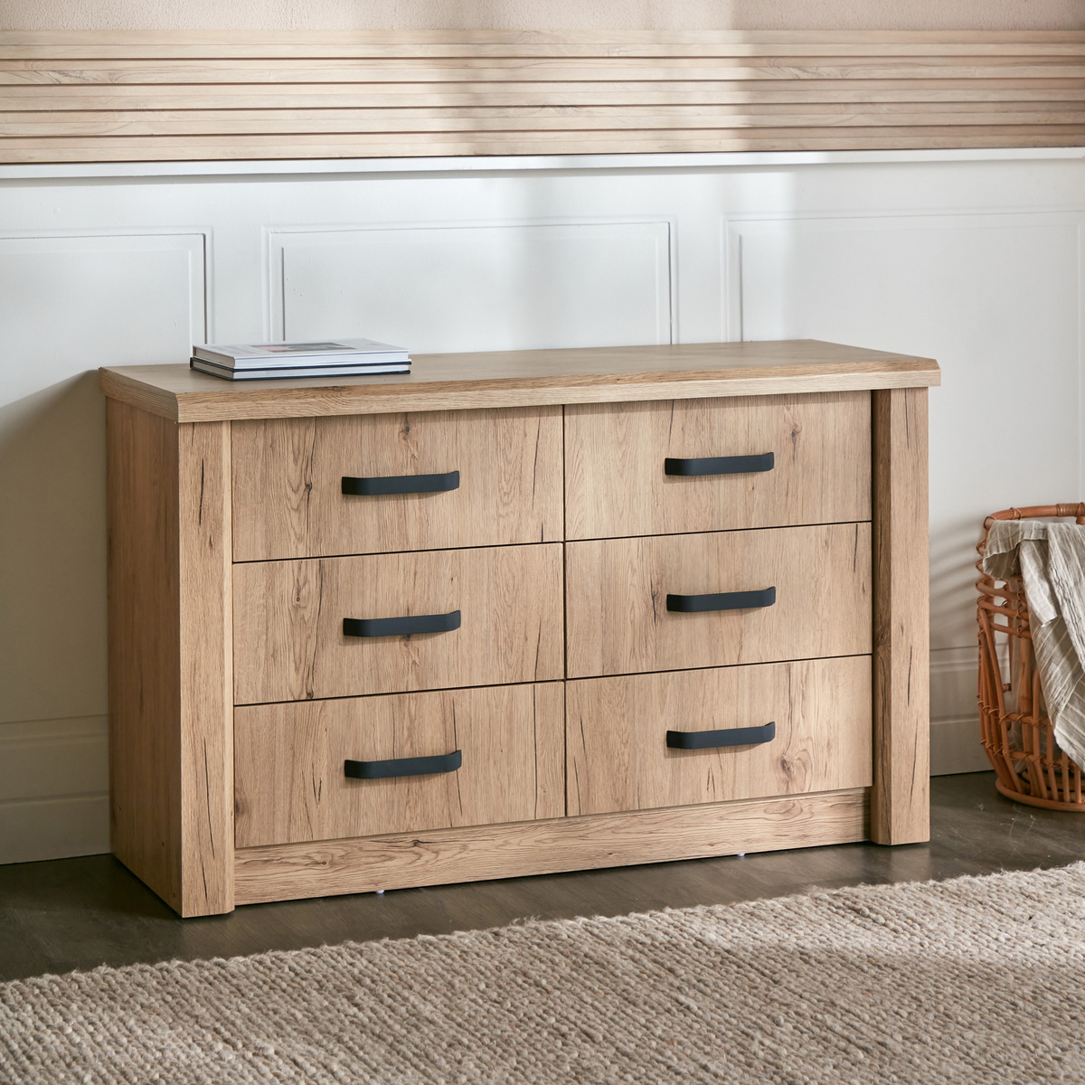 تسريحة غرفة نوم بـ6 أدراج - ميدلي 12 | تسريحة غرفة نوم بـ6 أدراج - ميدلي