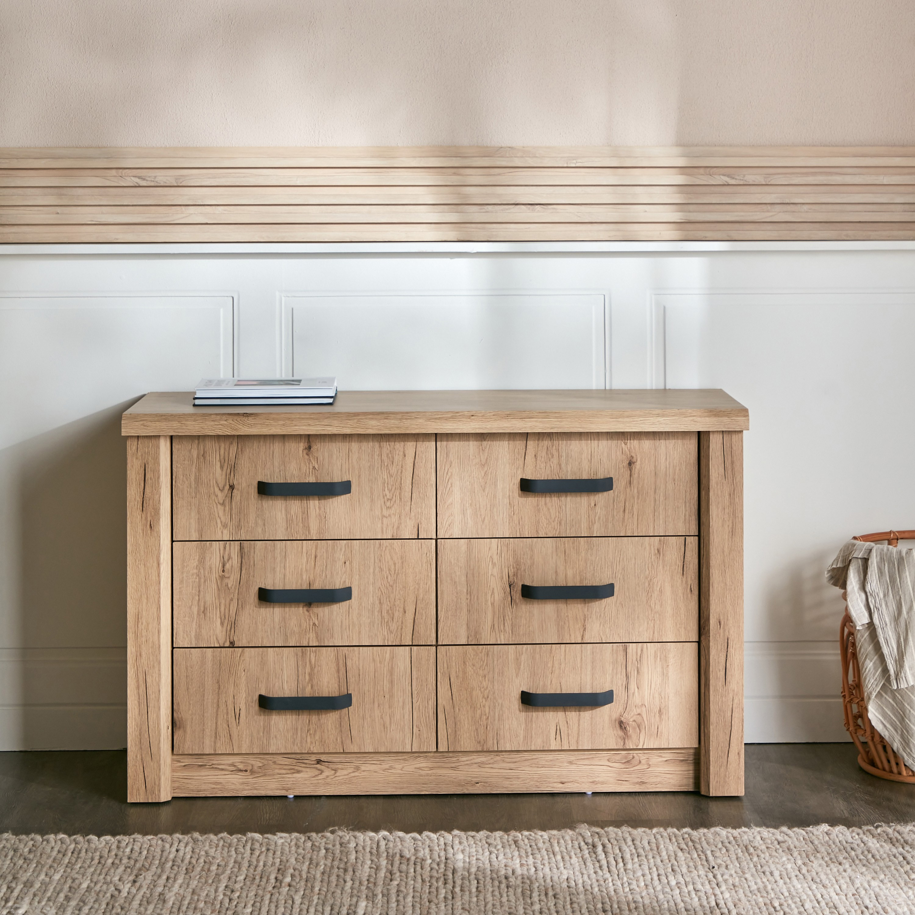 | تسريحة غرفة نوم بـ6 أدراج - ميدلي