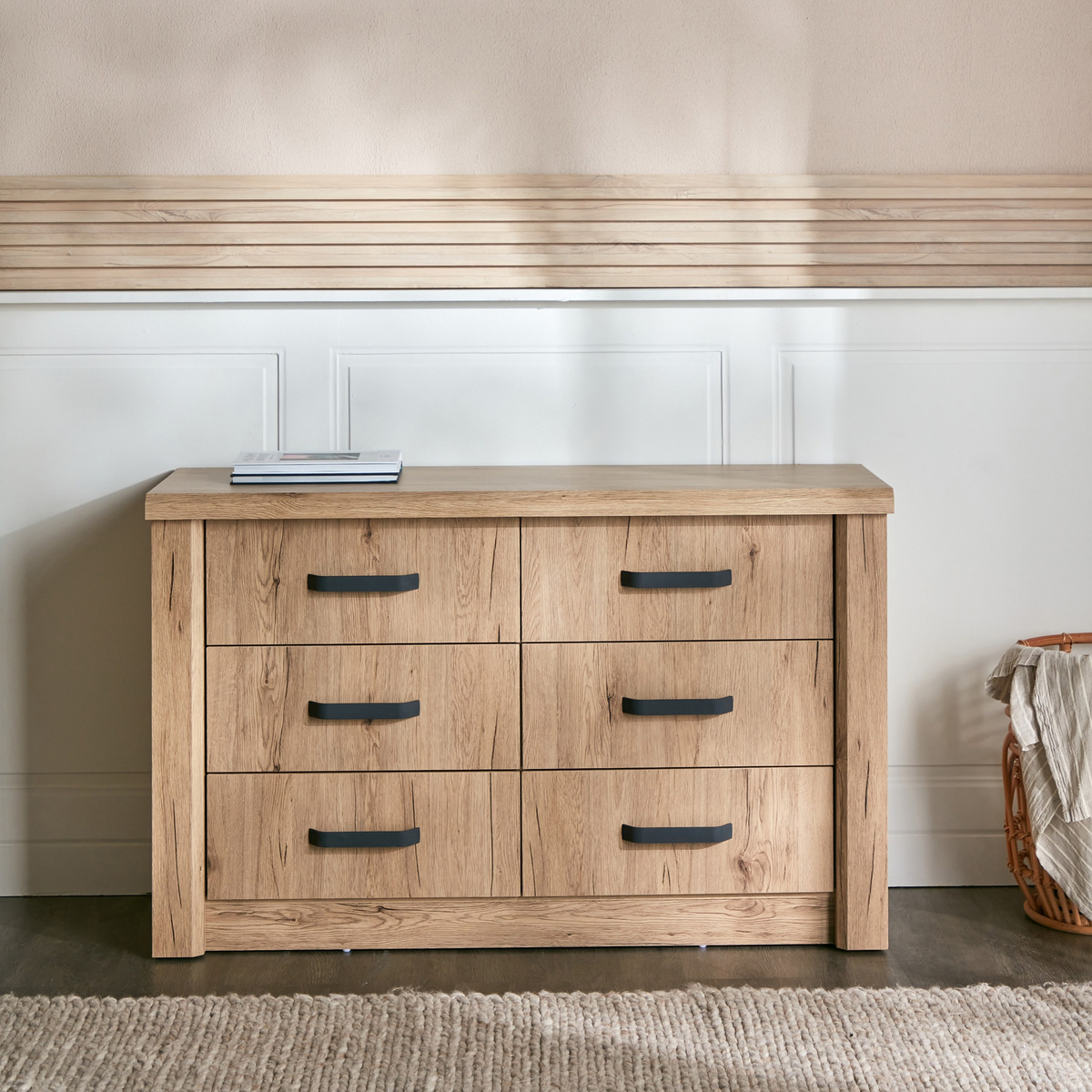 تسريحة غرفة نوم بـ6 أدراج - ميدلي 13 | تسريحة غرفة نوم بـ6 أدراج - ميدلي