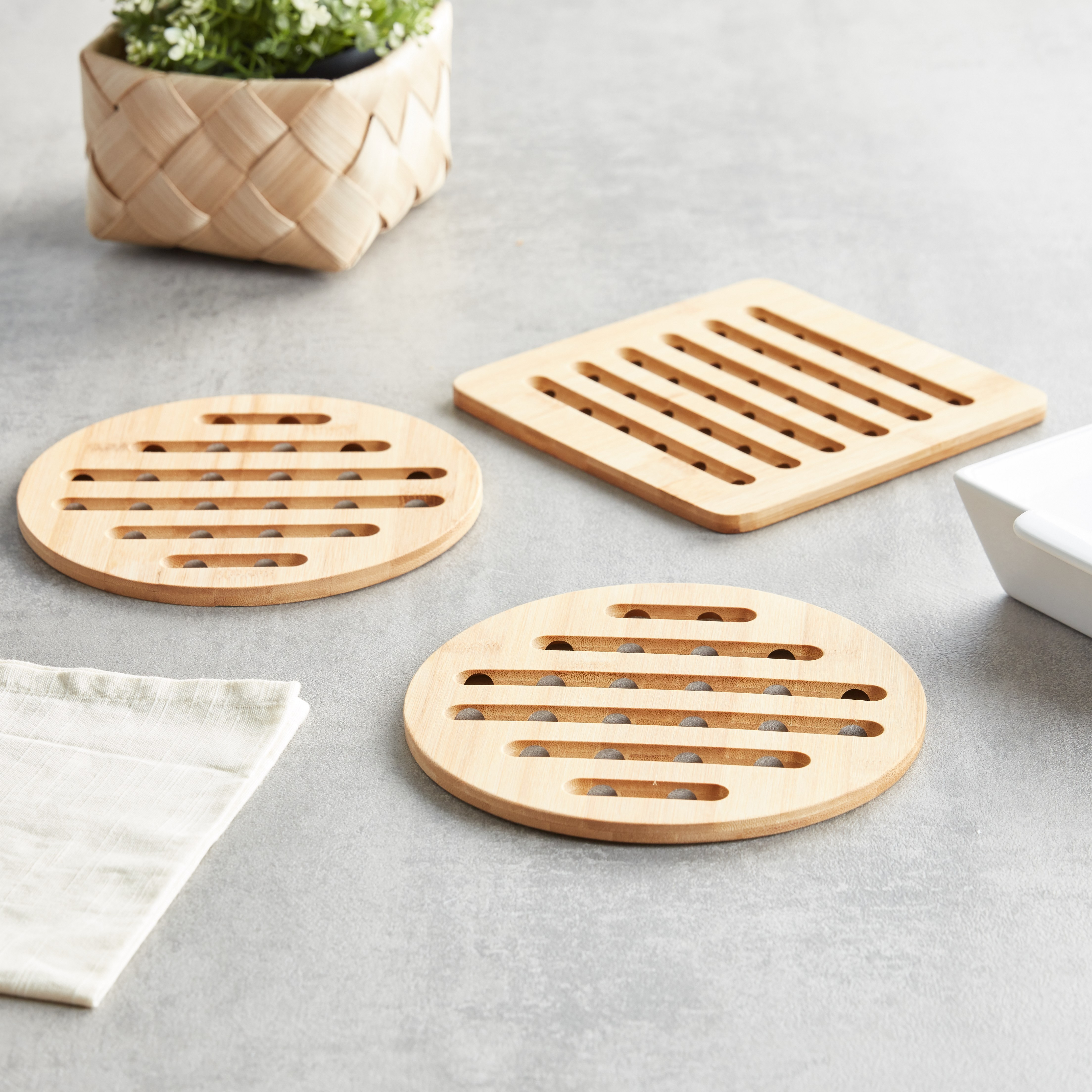 Landeluxe 3-Piece Trivet Set-household-kitchen-kitchenorganising-countertoporganising-image-1