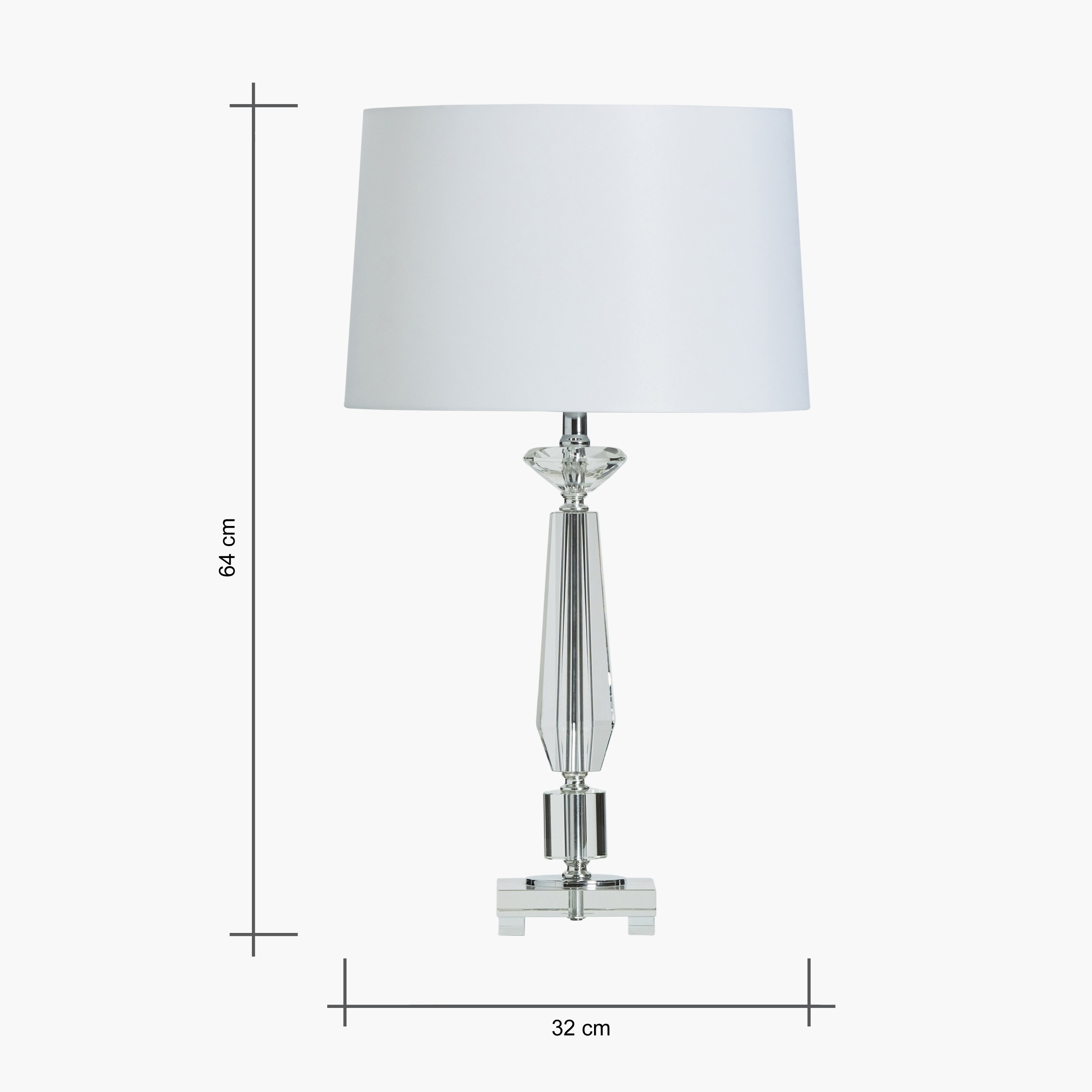 Turlock Crystal Table Lamp - 64 cm-household-lighting-tableanddesklamps-image-5