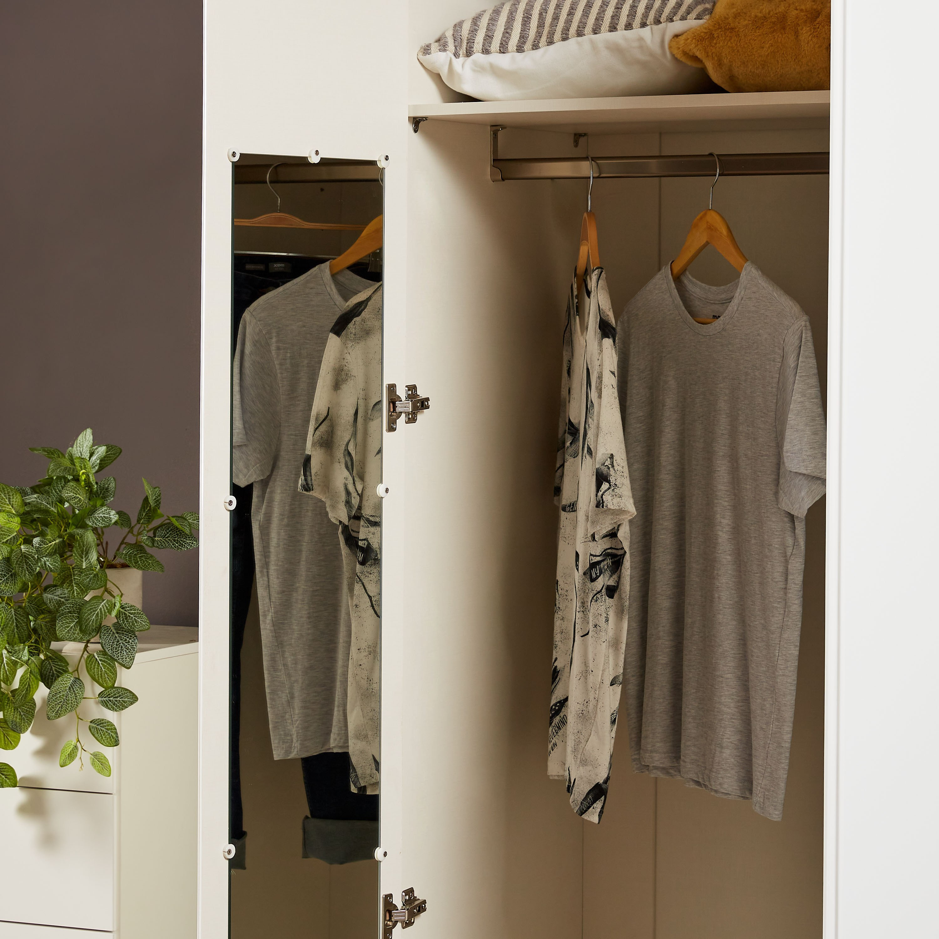 Choco closet◎　0324 Hzuaneri 35.8 Inch Closet Wardrobe, Clothes Storage