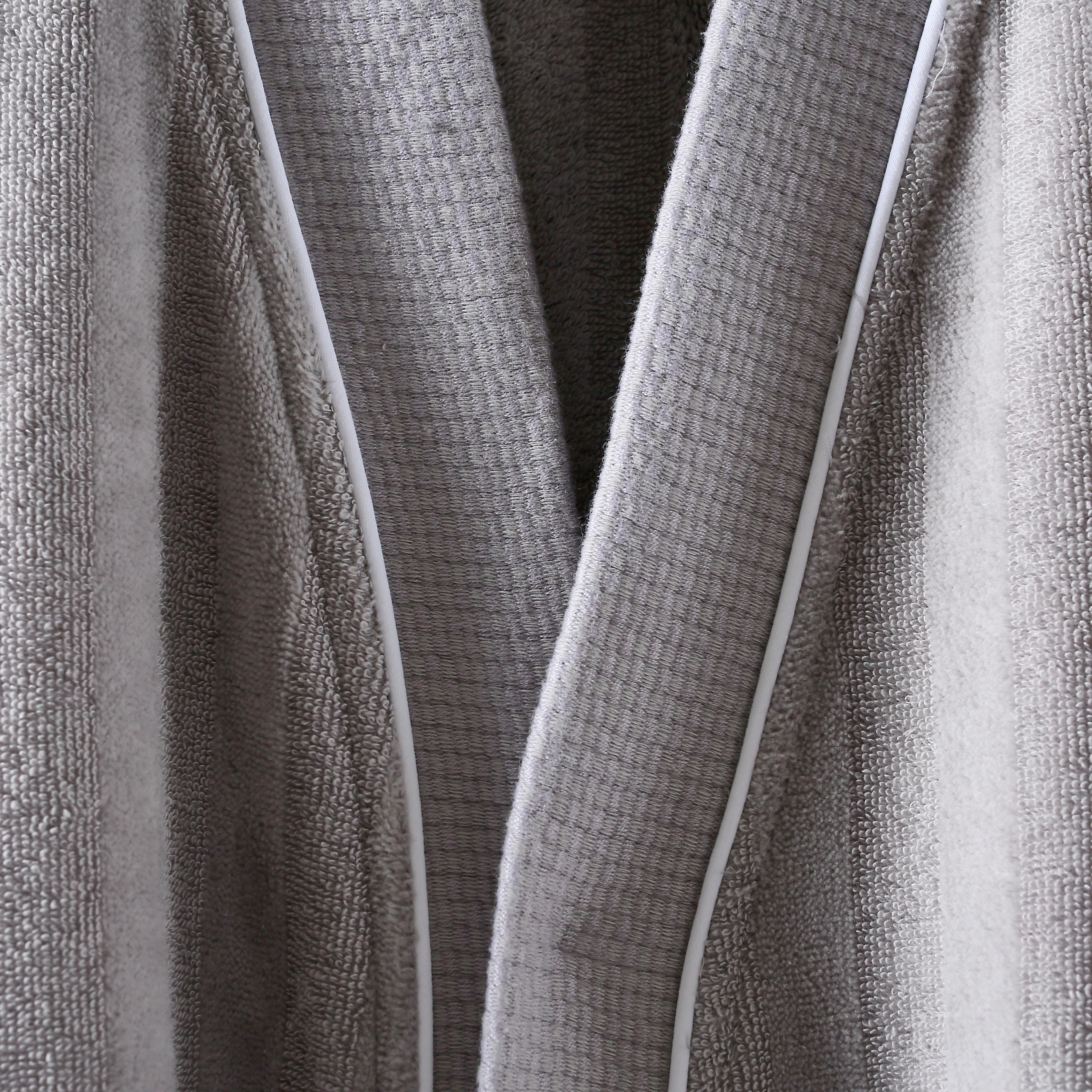 Wellington Textured Striped Cotton Bathrobe-household-bathandlaundry-bathlinen-bathrobesandslippers-bathrobes-image-5