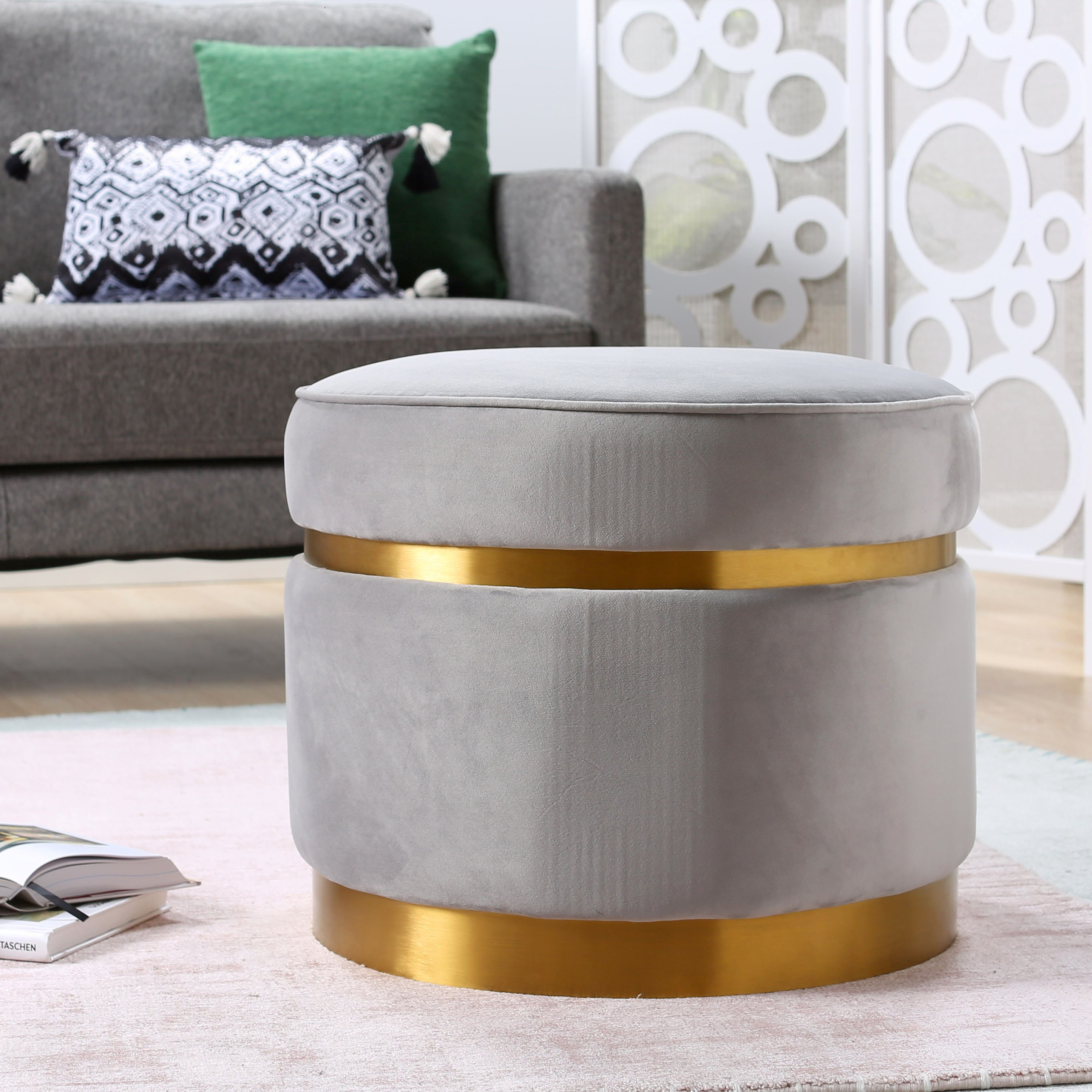 Hampton Velvet Ottoman-furniture-sofaandseating-ottomansbeanbagsandpoufs-image-1