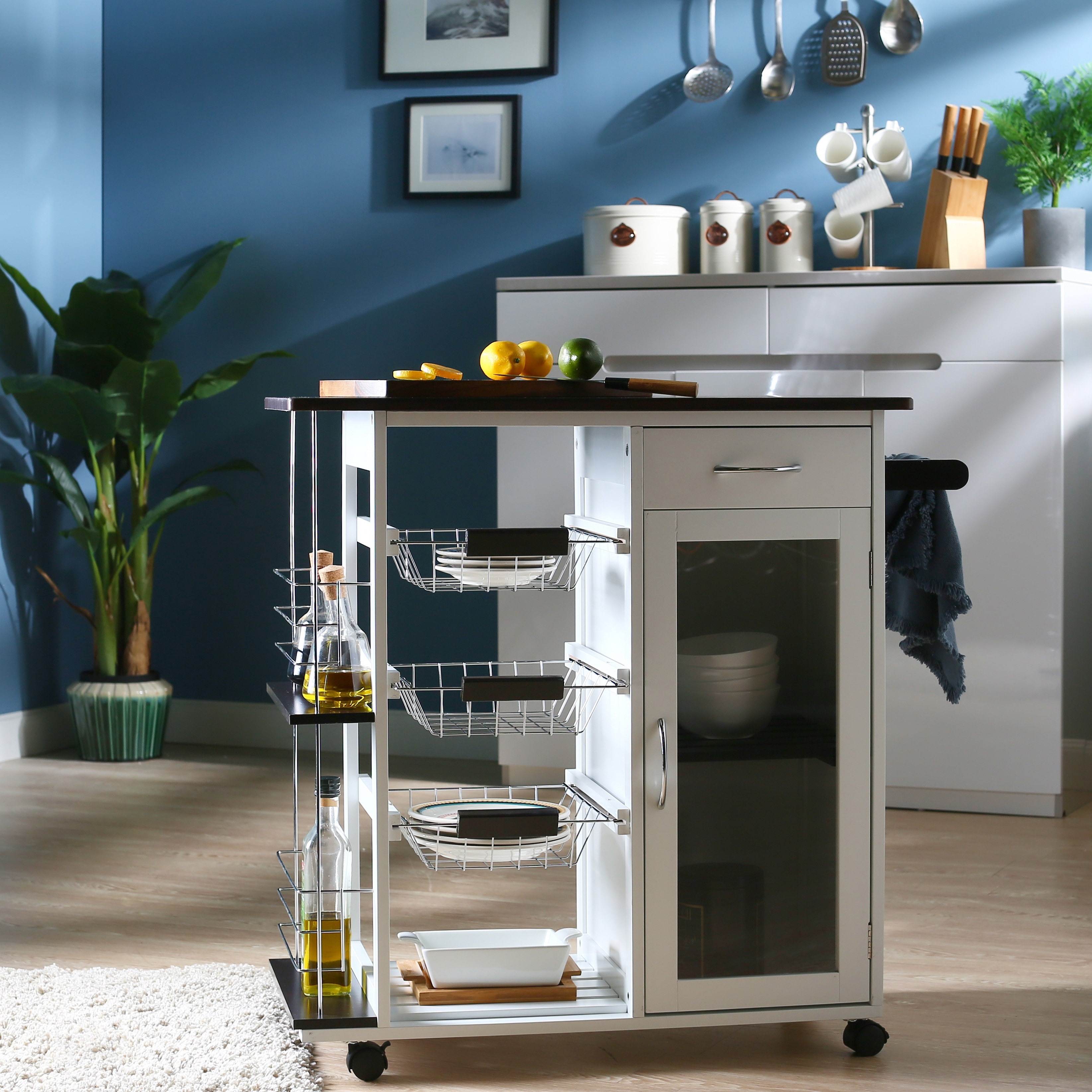 Marvel Cross-Functional Kitchen Stand with Smart Storage-furniture-diningroom-servingtrolleys-image-8