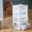 Lucca 4-Drawer Tower - 39x39x80 cms-household-storage-storagesolutions-drawercabinets-image-2