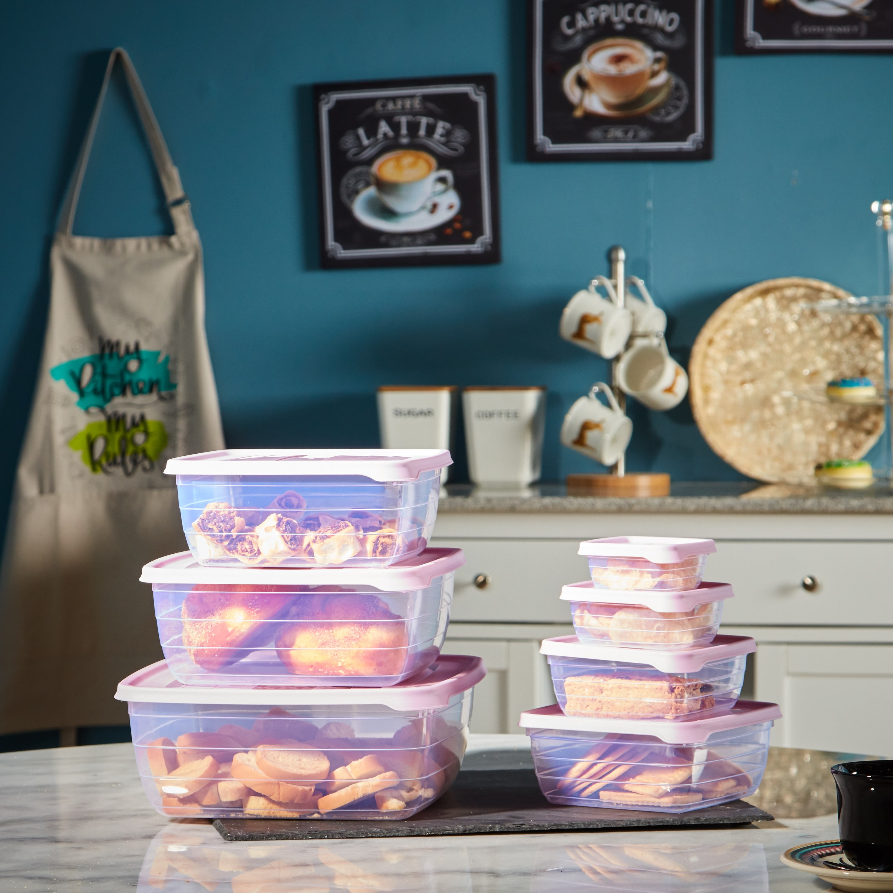 طقم حاويات طعام 7 قطع - هيوستن-household-kitchen-foodstorage-pantryandstorage-image-4