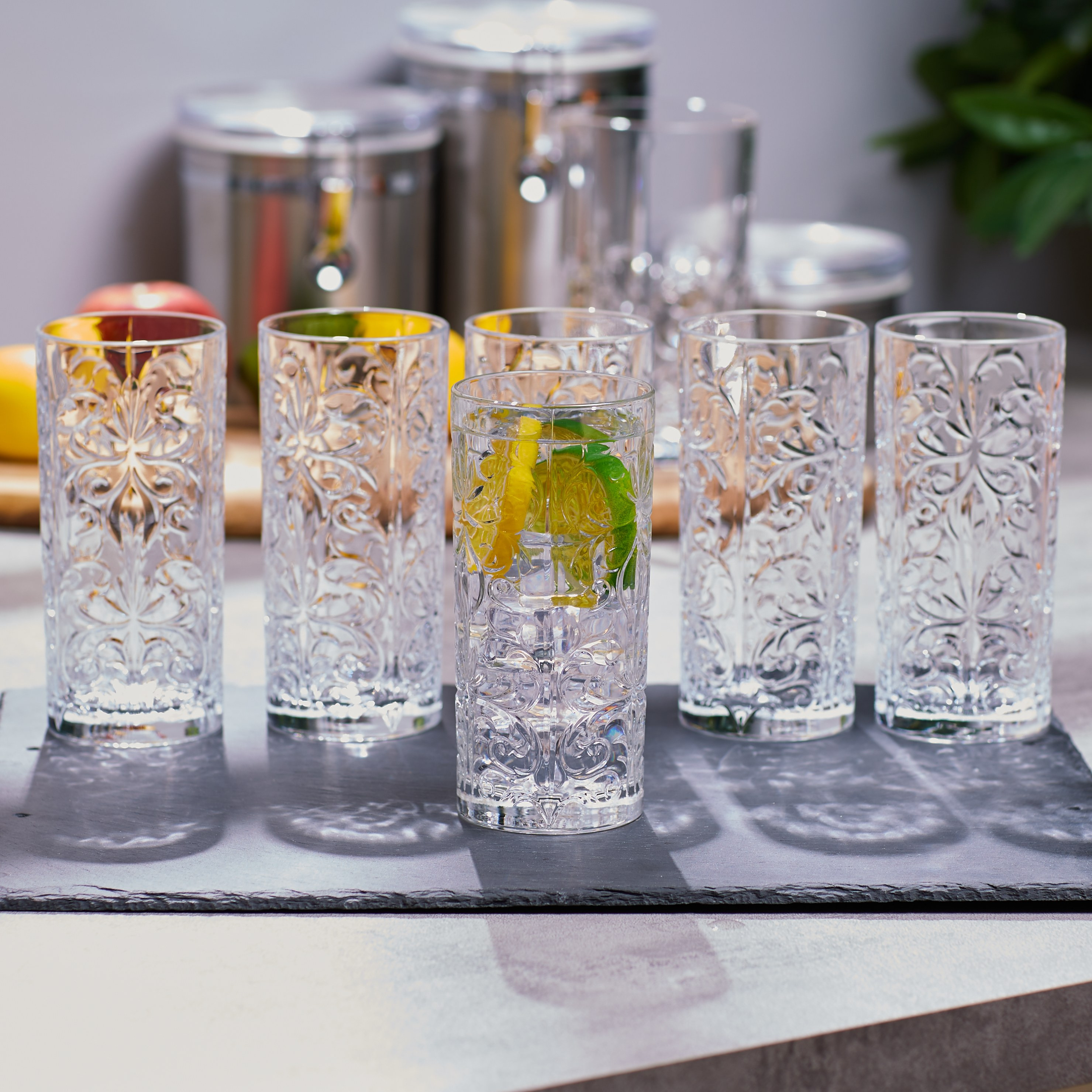 Tattoo Hiball 6-Piece Crystal Glass Tumbler Set - 368 ml-household-dining-glassware-drinkingglasses-image-2