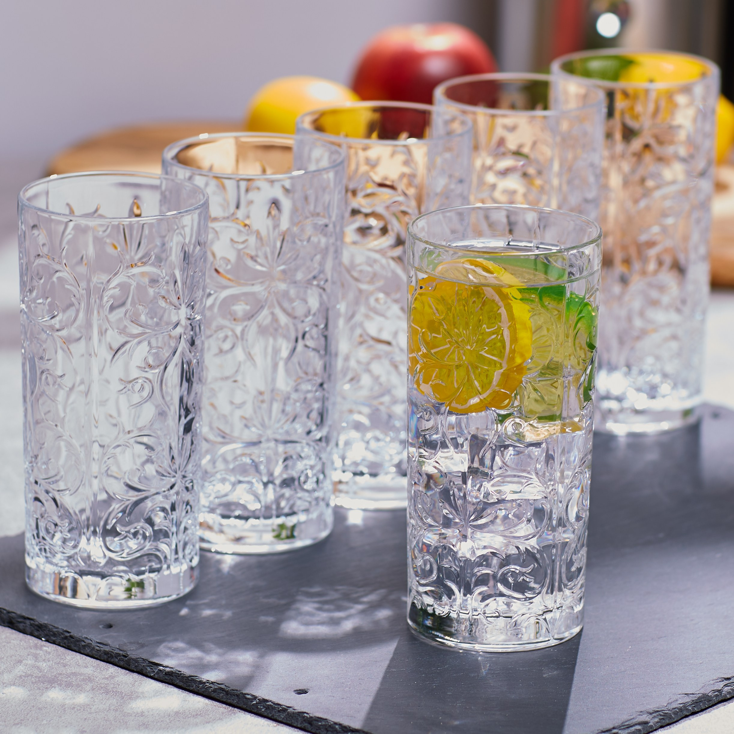 Tattoo Hiball 6-Piece Crystal Glass Tumbler Set - 368 ml-household-dining-glassware-drinkingglasses-image-3