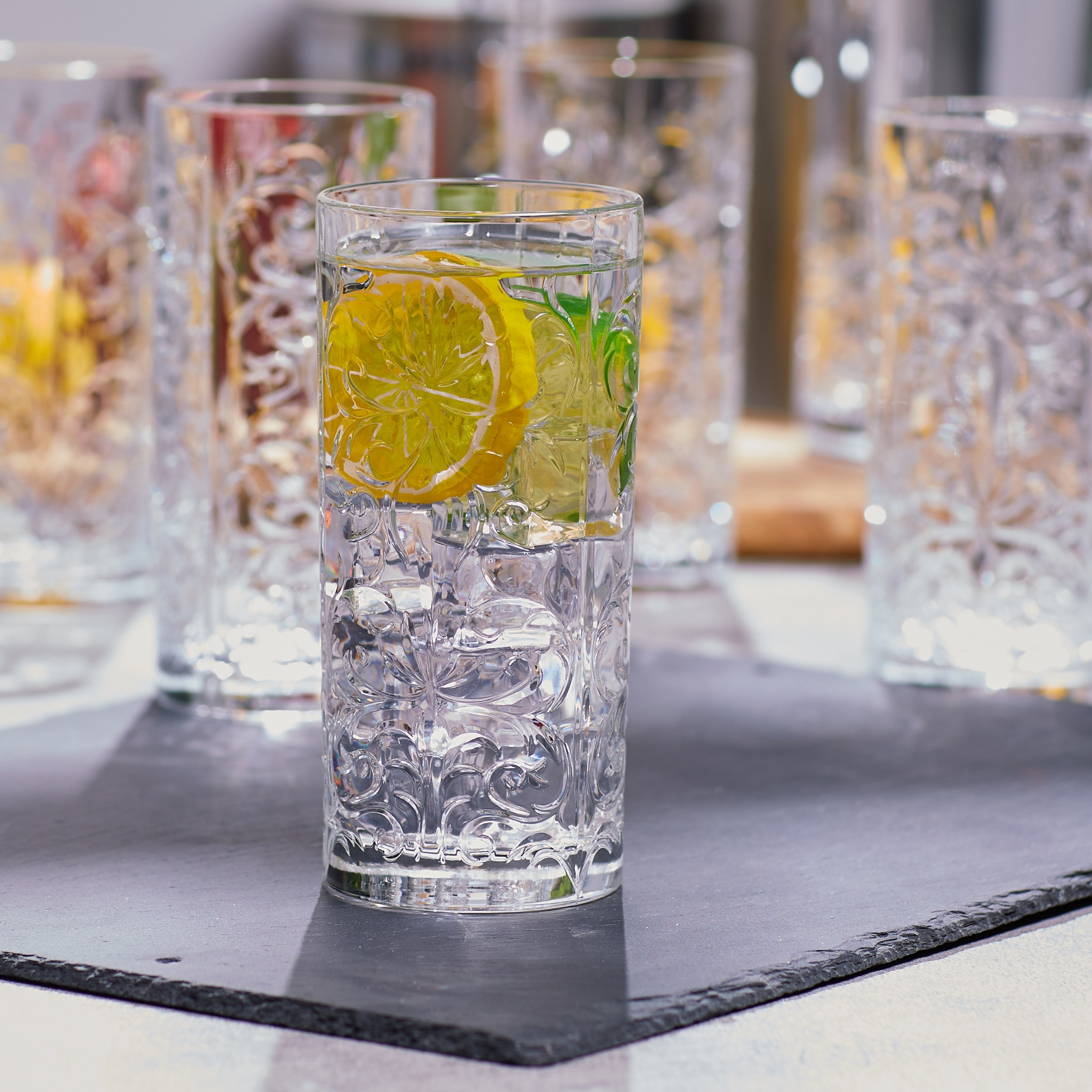 Tattoo Hiball 6-Piece Crystal Glass Tumbler Set - 368 ml-household-dining-glassware-drinkingglasses-image-4