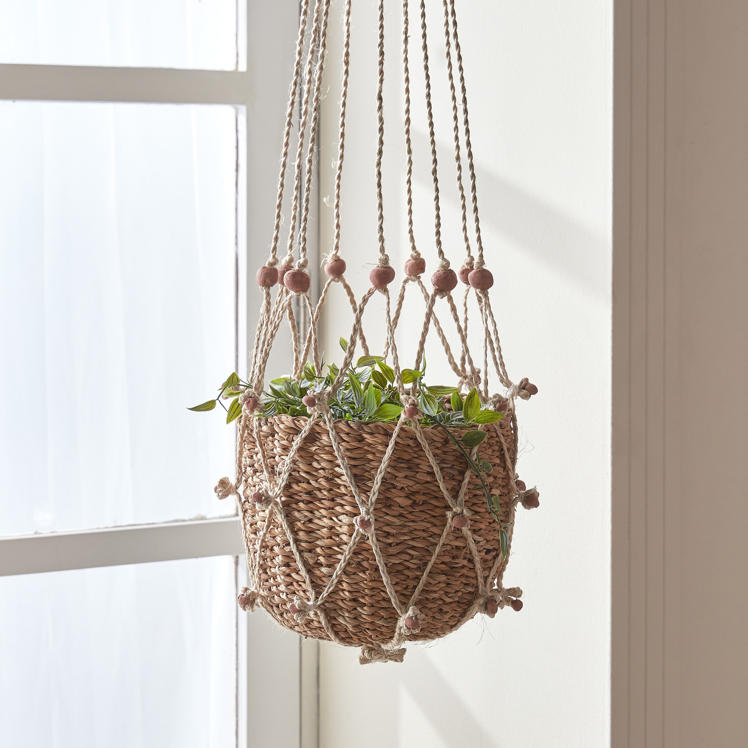 Russe Macrame Hanging Pot - 130 cms-household-gardenandoutdoor-potsandplanters-hangingplanters-image-1