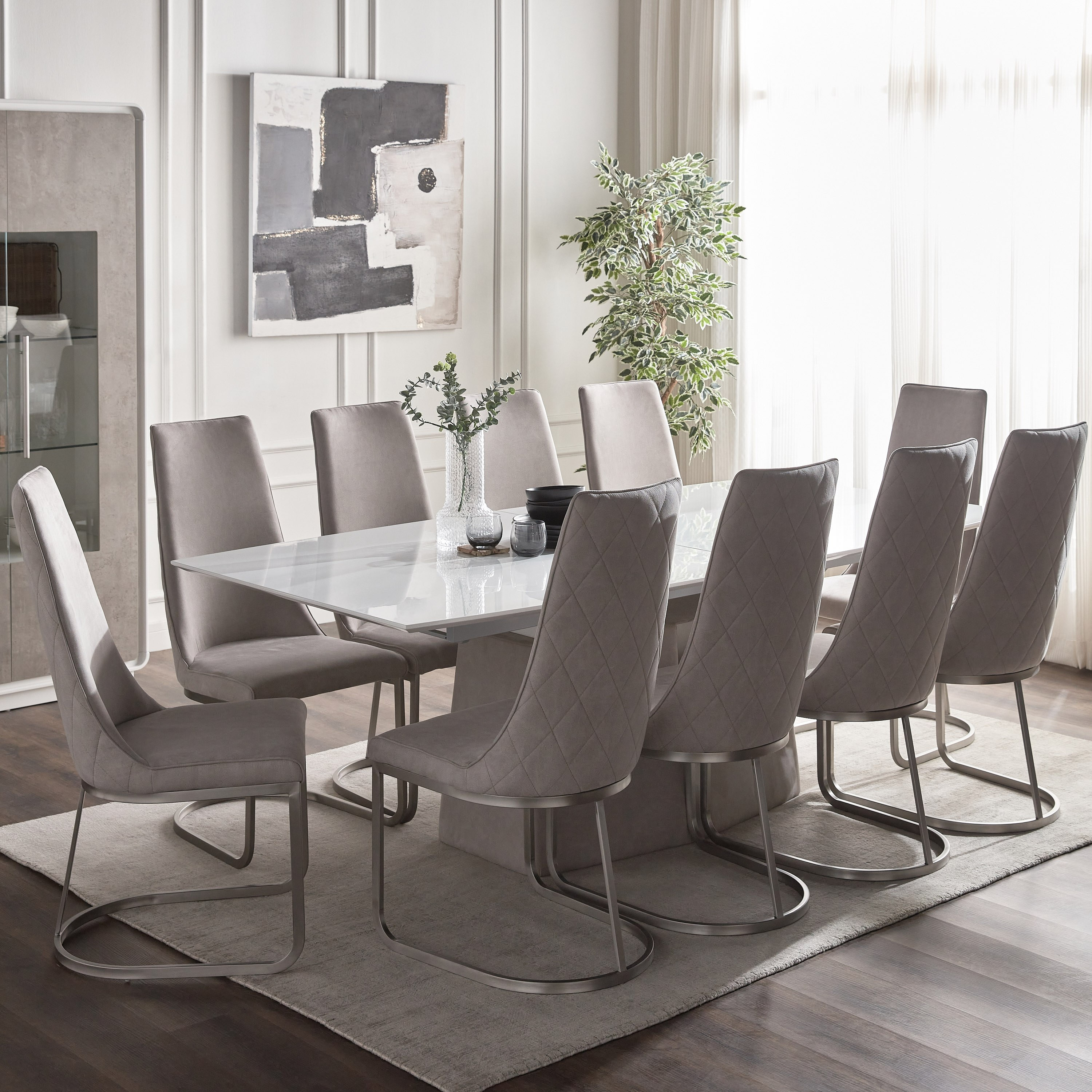 Extendable discount dining set