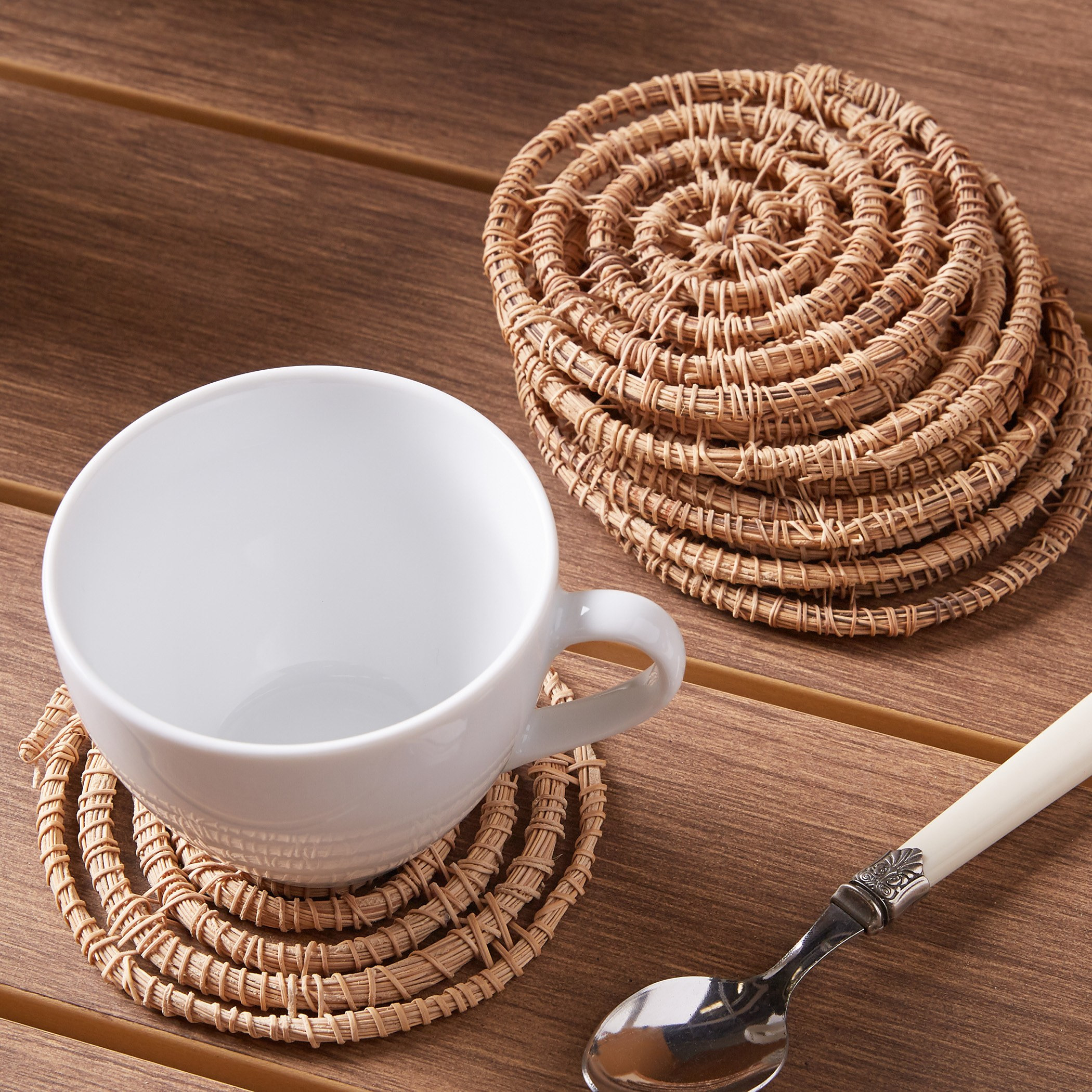 Greenfield Textured Coaster - Set of 6-household-dining-tablelinen-napkinsandaccessories-image-2