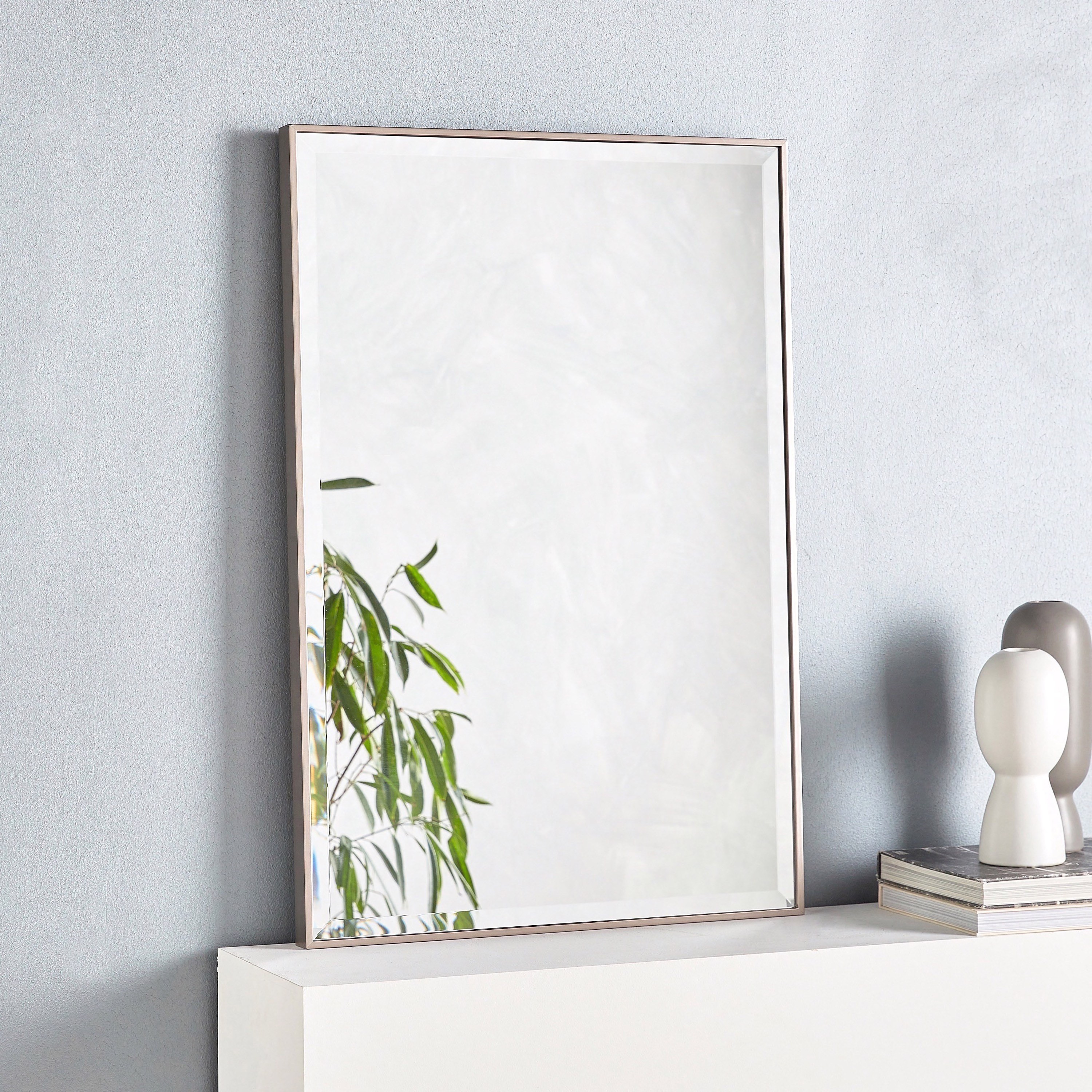 Bryn Bevelled Wall Mirror - 92x62 cm