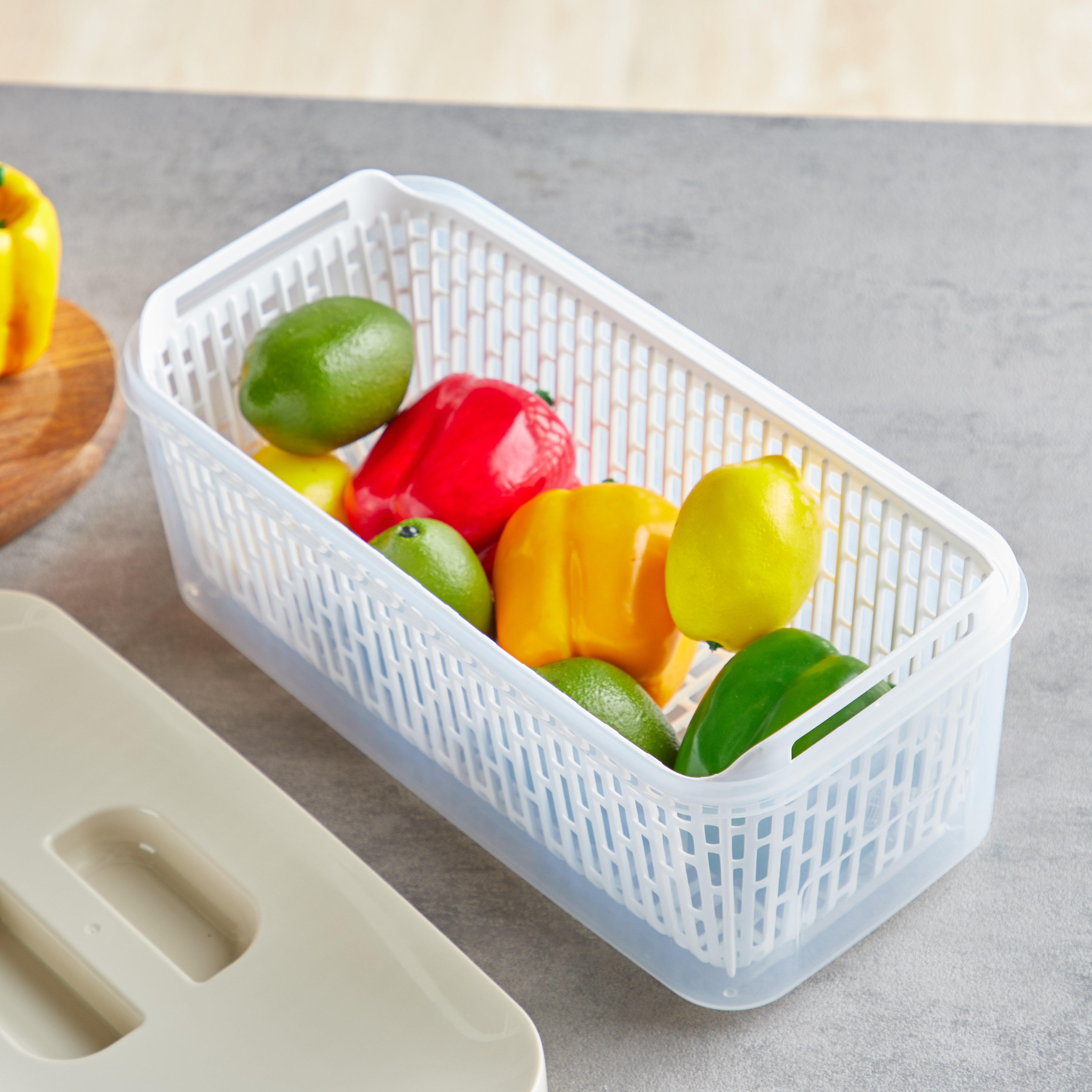 Araza Fridge Draining Box with Lid-household-kitchen-foodstorage-pantryandstorage-image-2