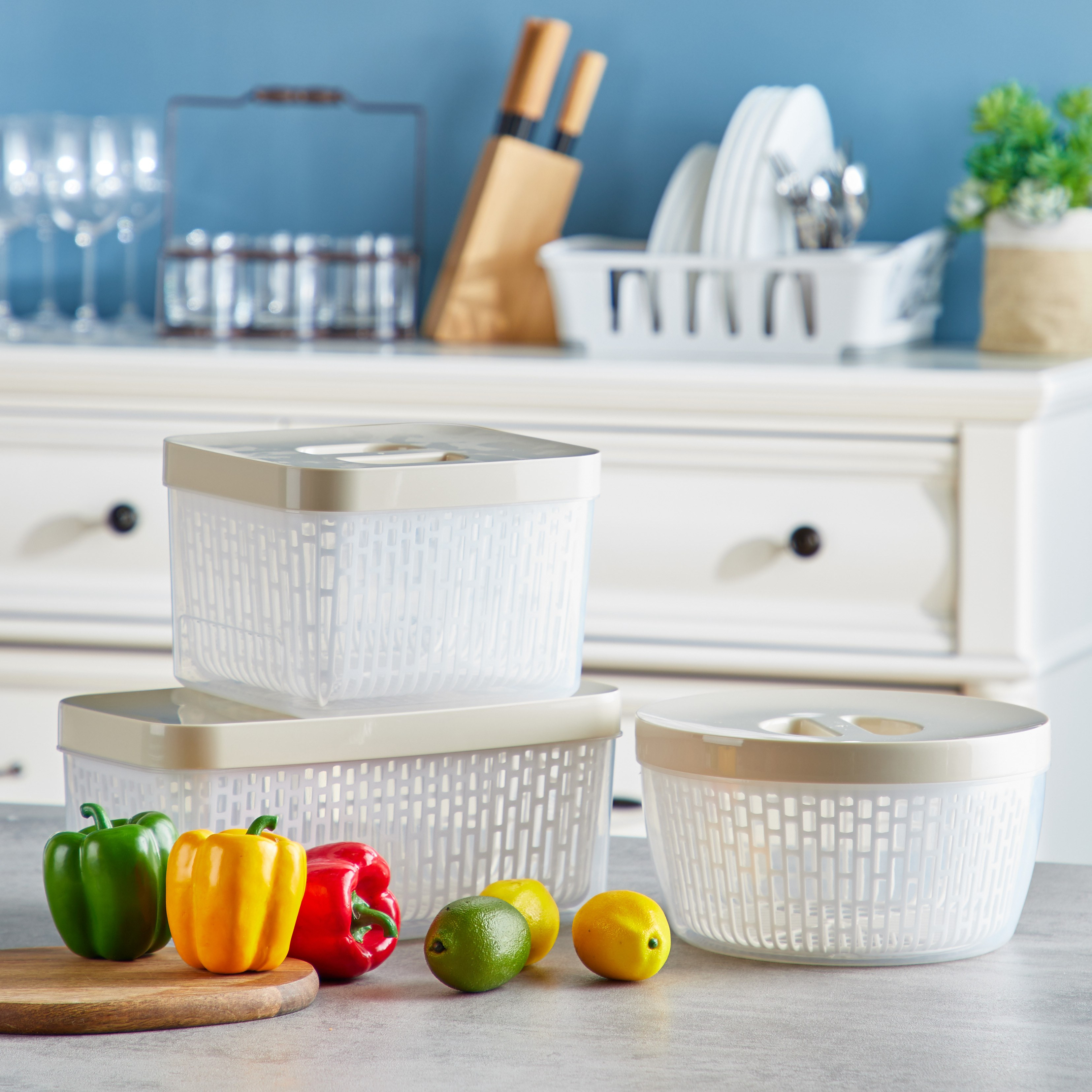 Araza Fridge Draining Box with Lid-household-kitchen-foodstorage-pantryandstorage-image-5