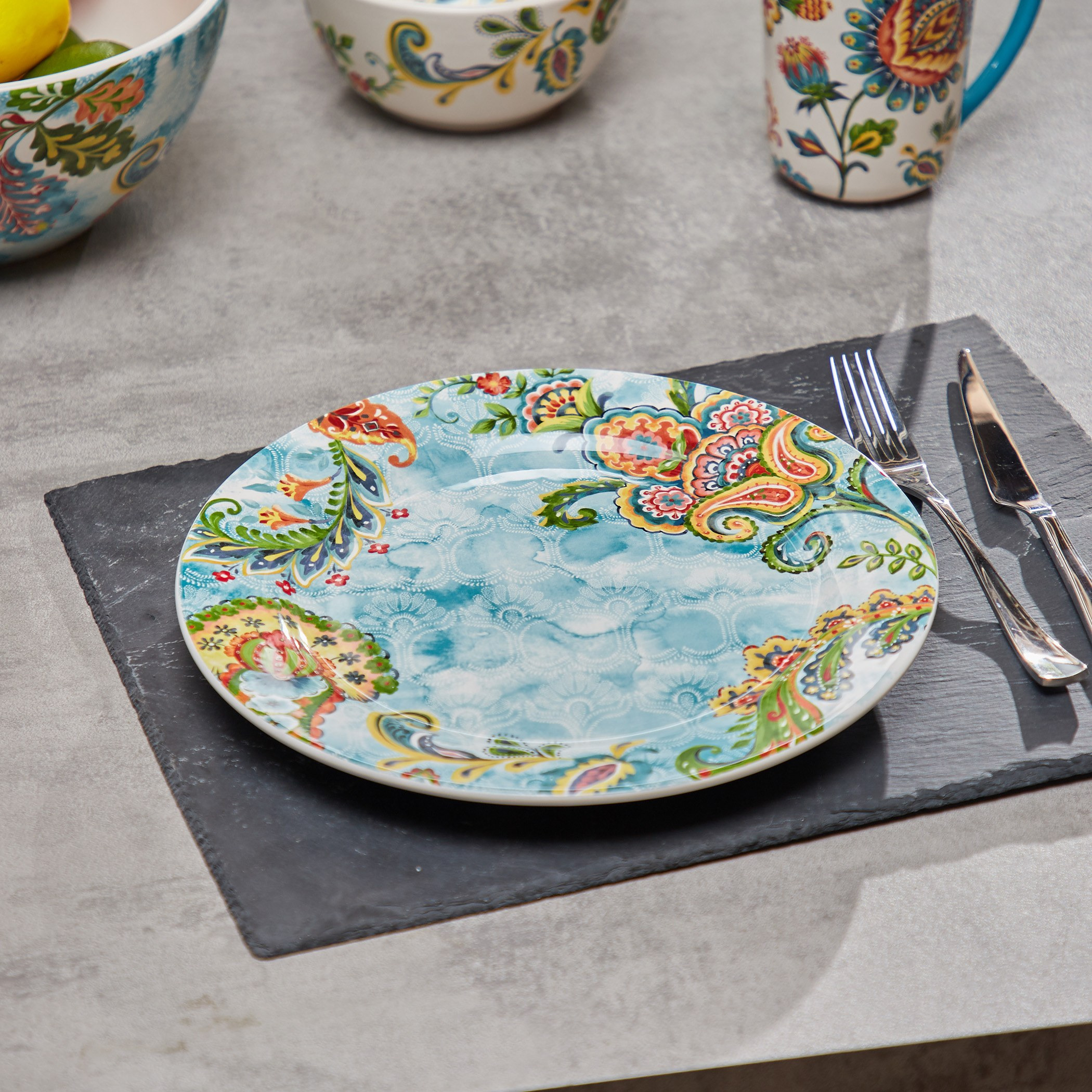 Paisley dinnerware sale