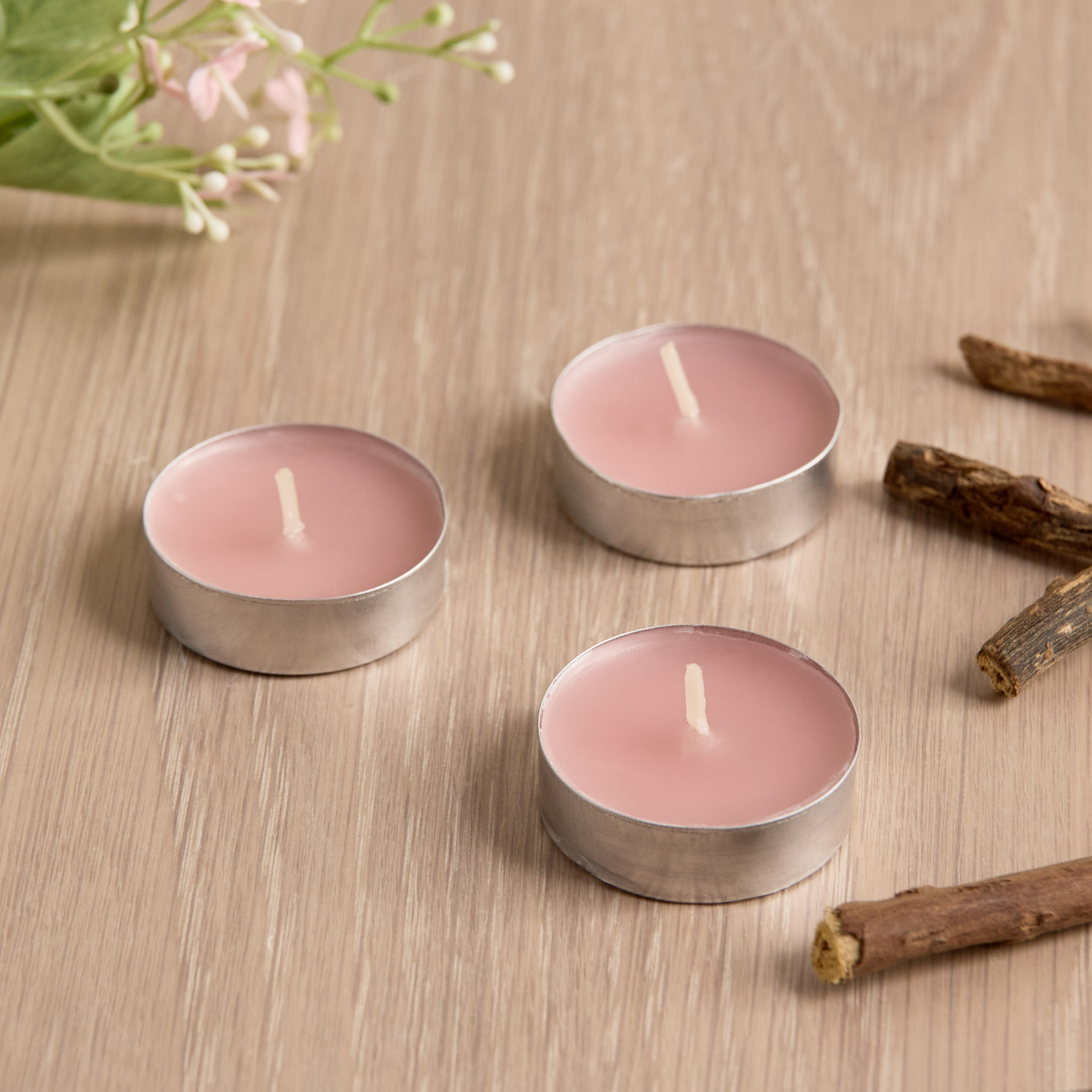 Essentials Musk and Patchouli Tealight Candles - Set of 50