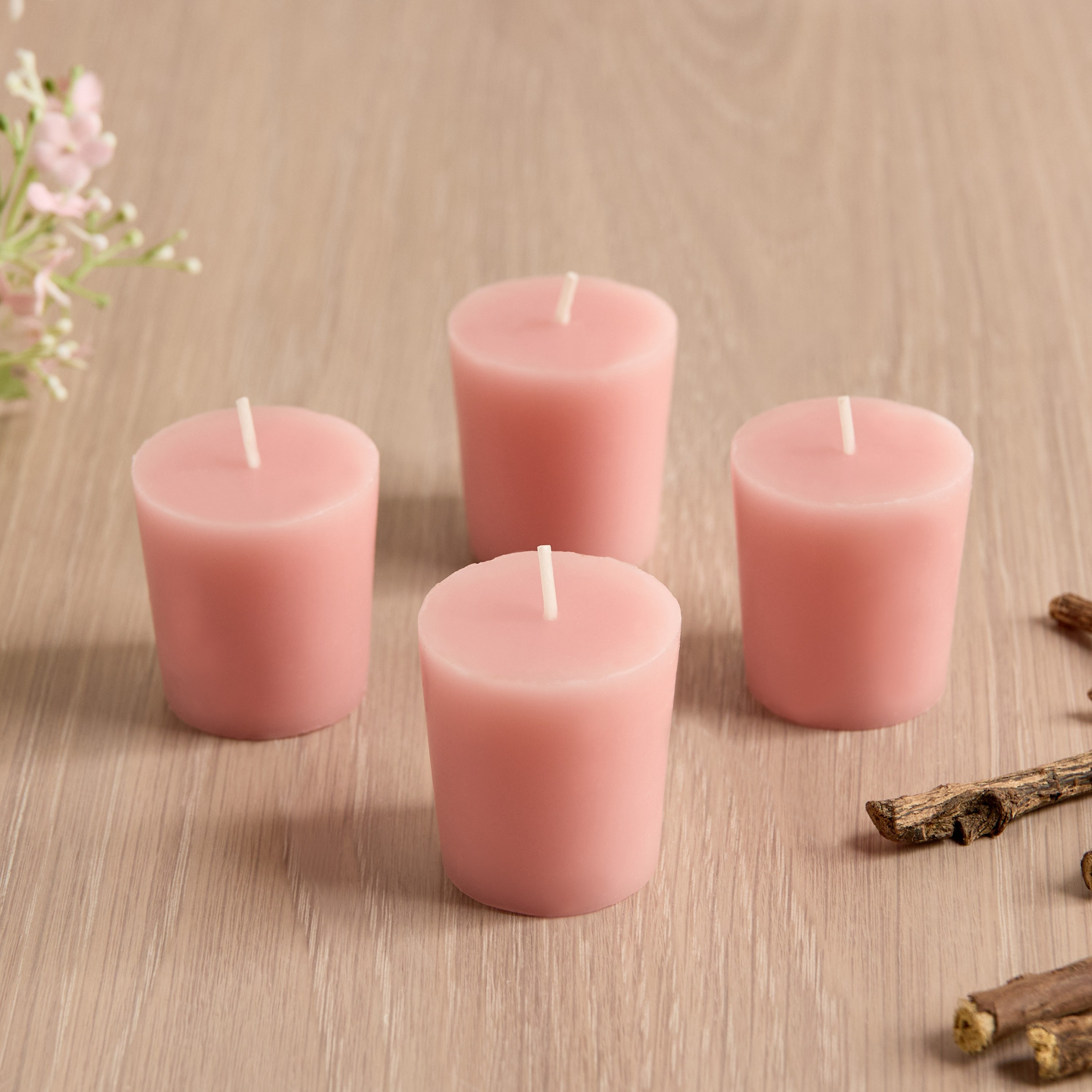 Essentials Scented Votive Candles - Set of 4