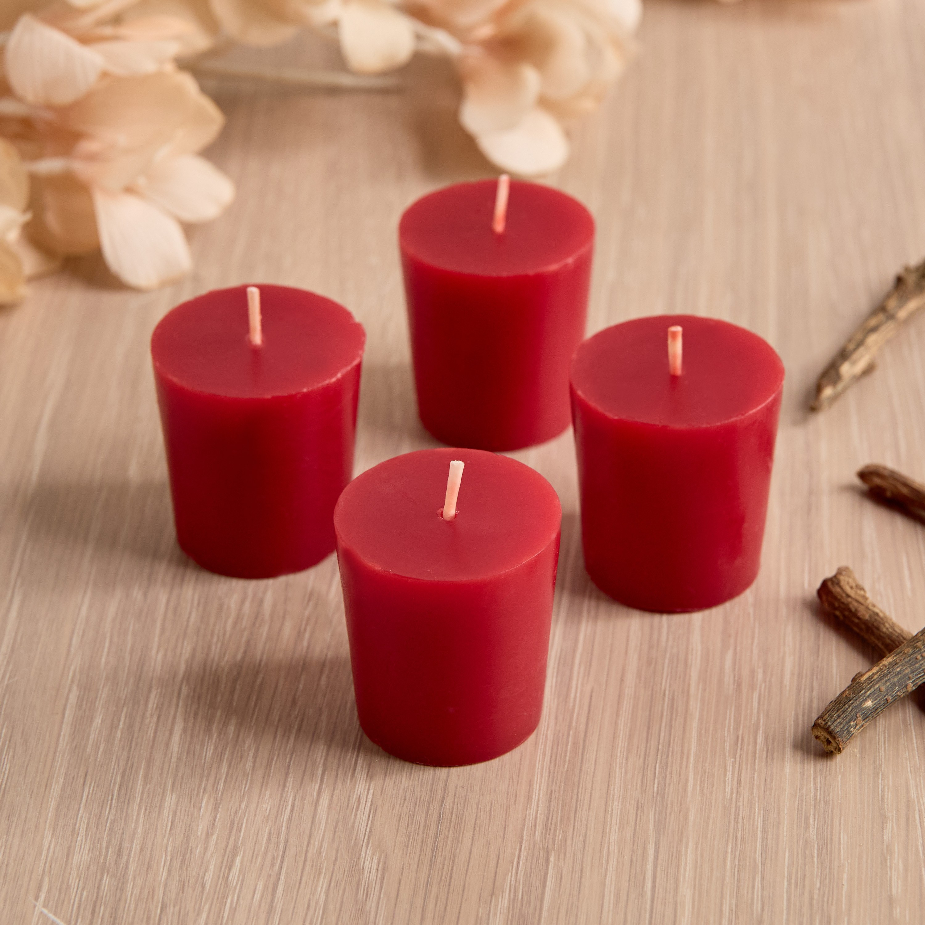 Essentials Pomegranate Noir Votive Candle - Set of 4-household-homefragrance-candles-image-1