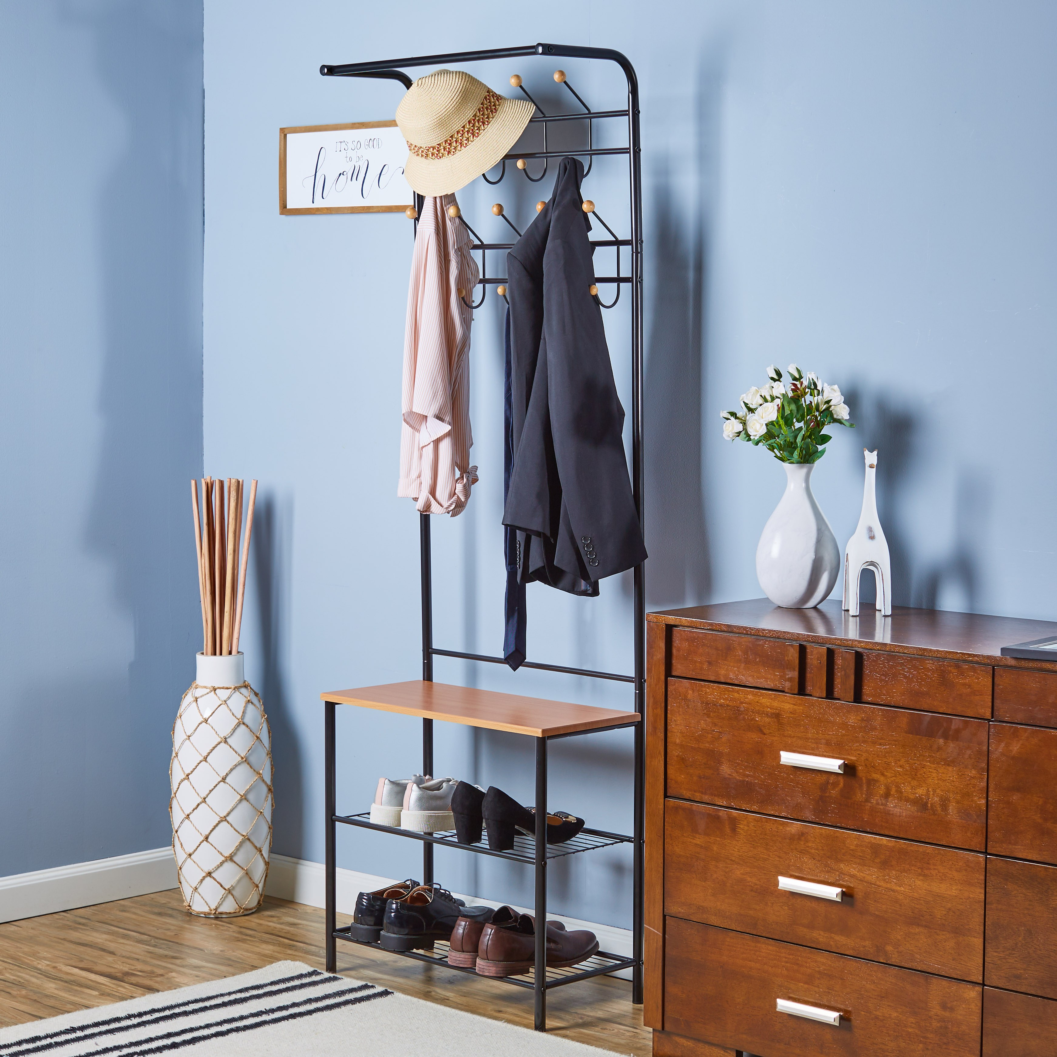 Magnum Doorway Tall Hanger with Shoe Rack-household-storage-storagesolutions-tallhangers-image-5