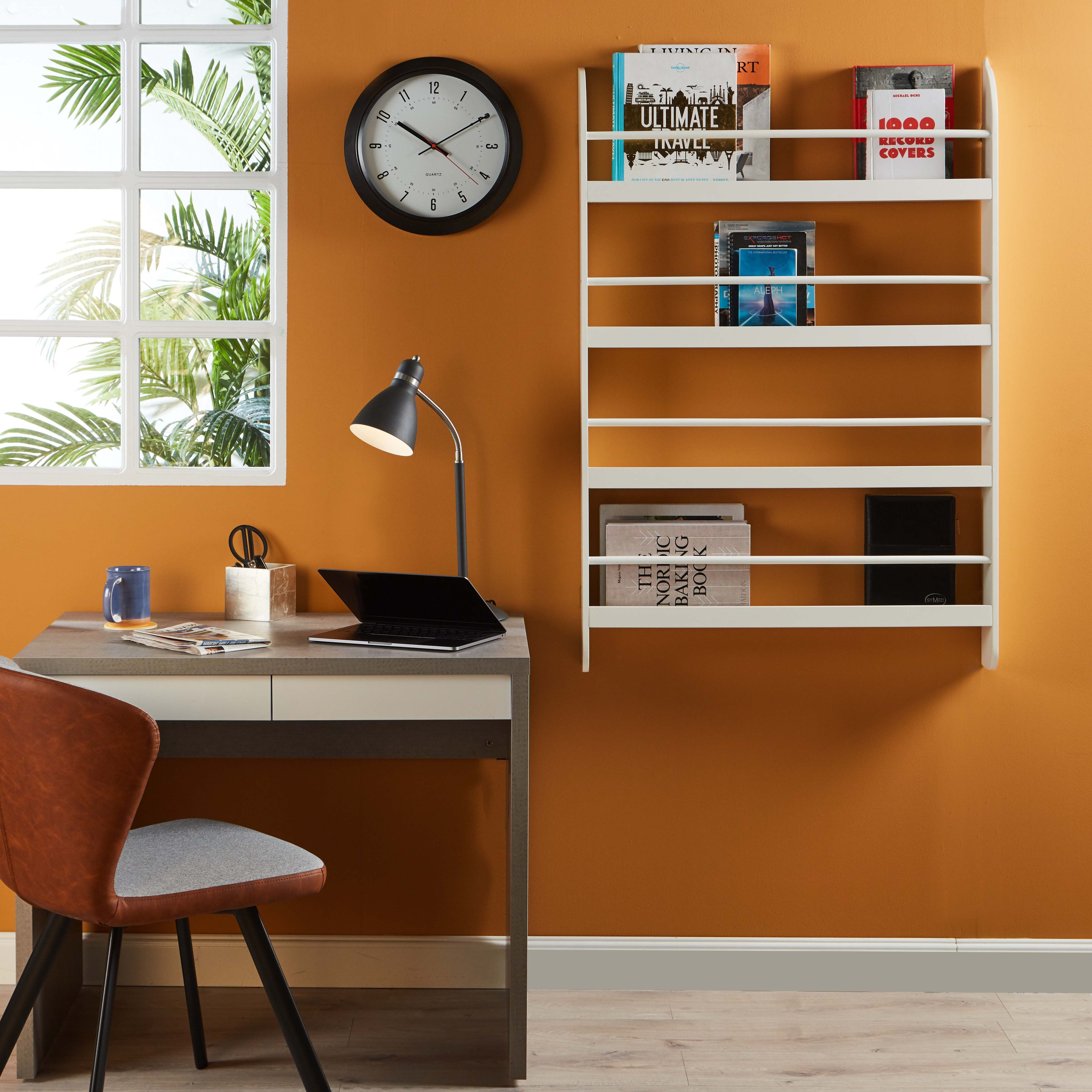 خزانة كتب خشبية متينة بأربعة أرفف - غاري - 80x12x118 سم-babyandkids-decorandlighting-decor-shelves-image-4