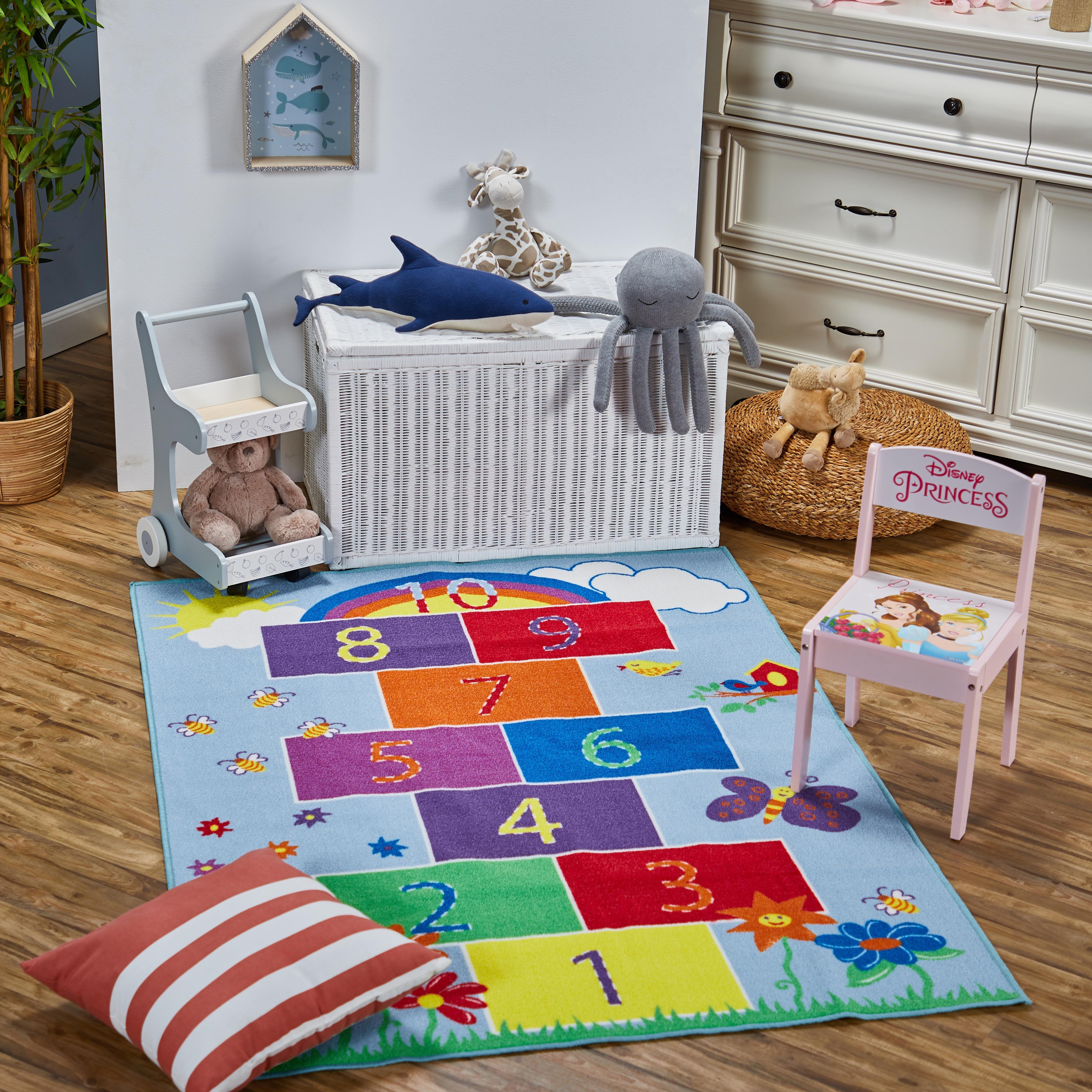 Addison Printed Hopscotch Rug - 120x160 cms-babyandkids-rugsandcarpets-rugs-image-3